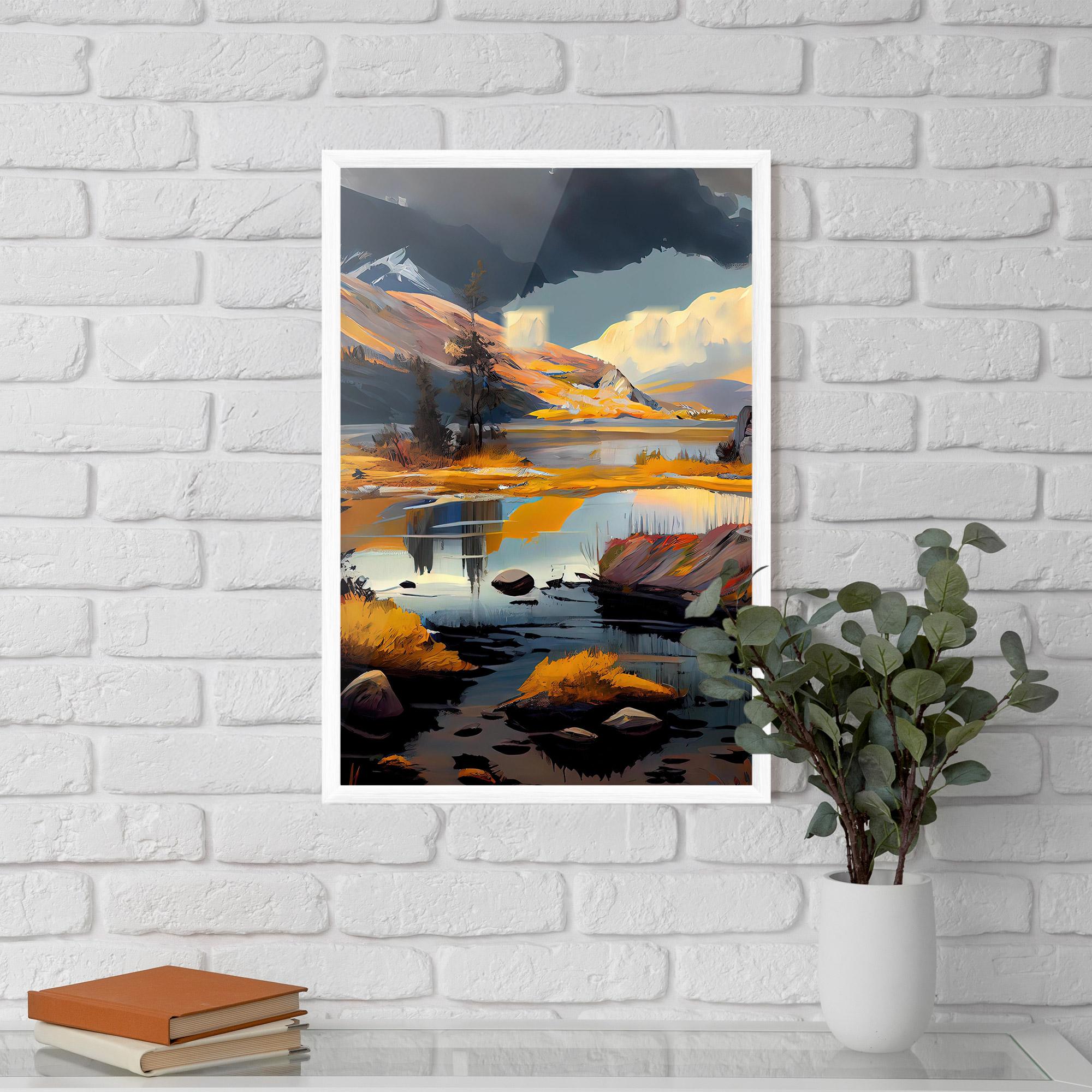 Рамкиран постер Autumn Landscape mockup 5