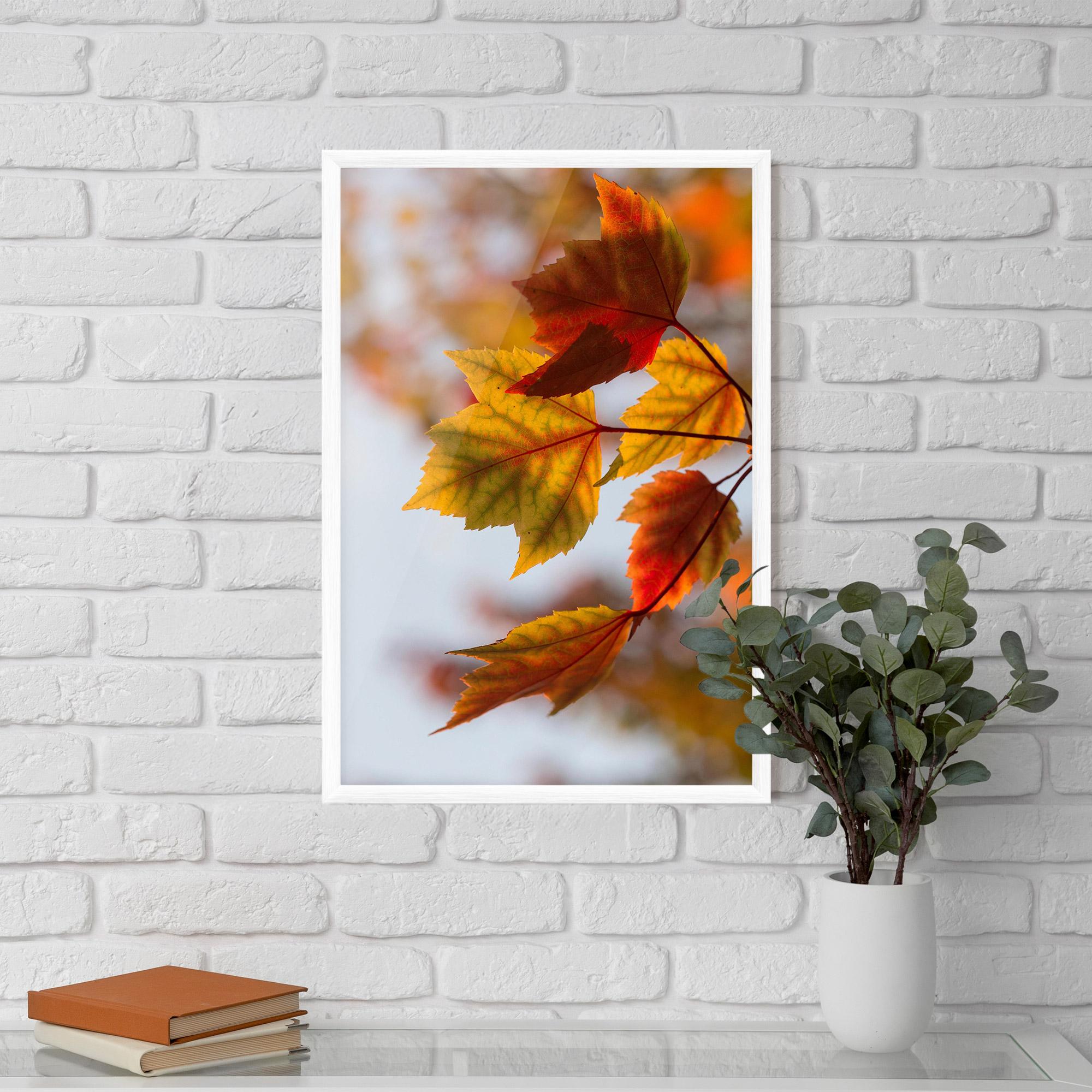 Рамкиран постер Red Yellow Autumn mockup 5