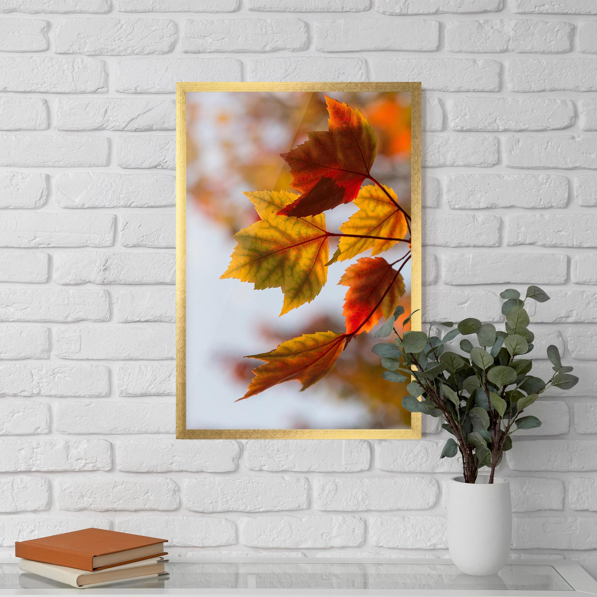 Рамкиран постер Red Yellow Autumn mockup 5