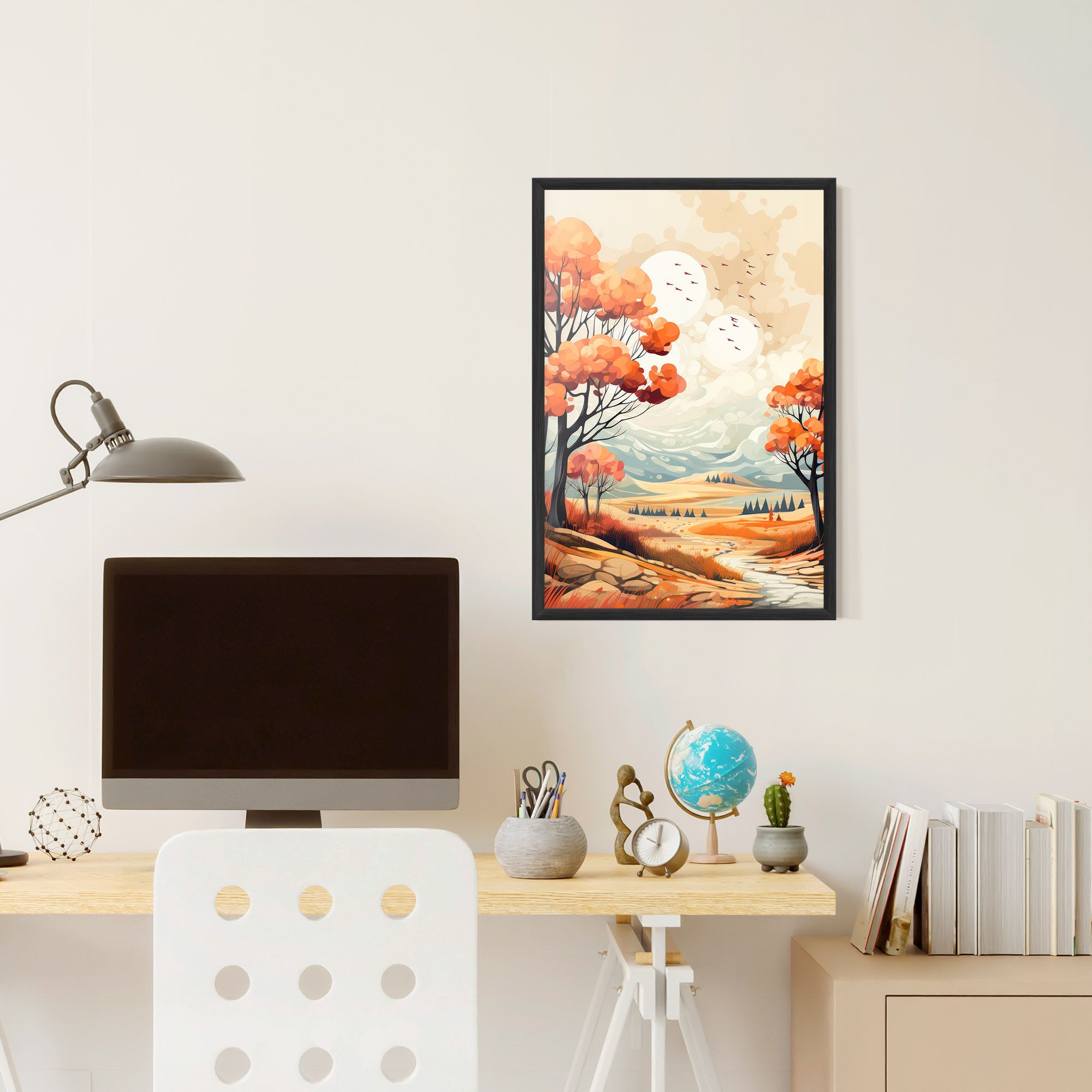 Autumn Tree Painting mockup 6