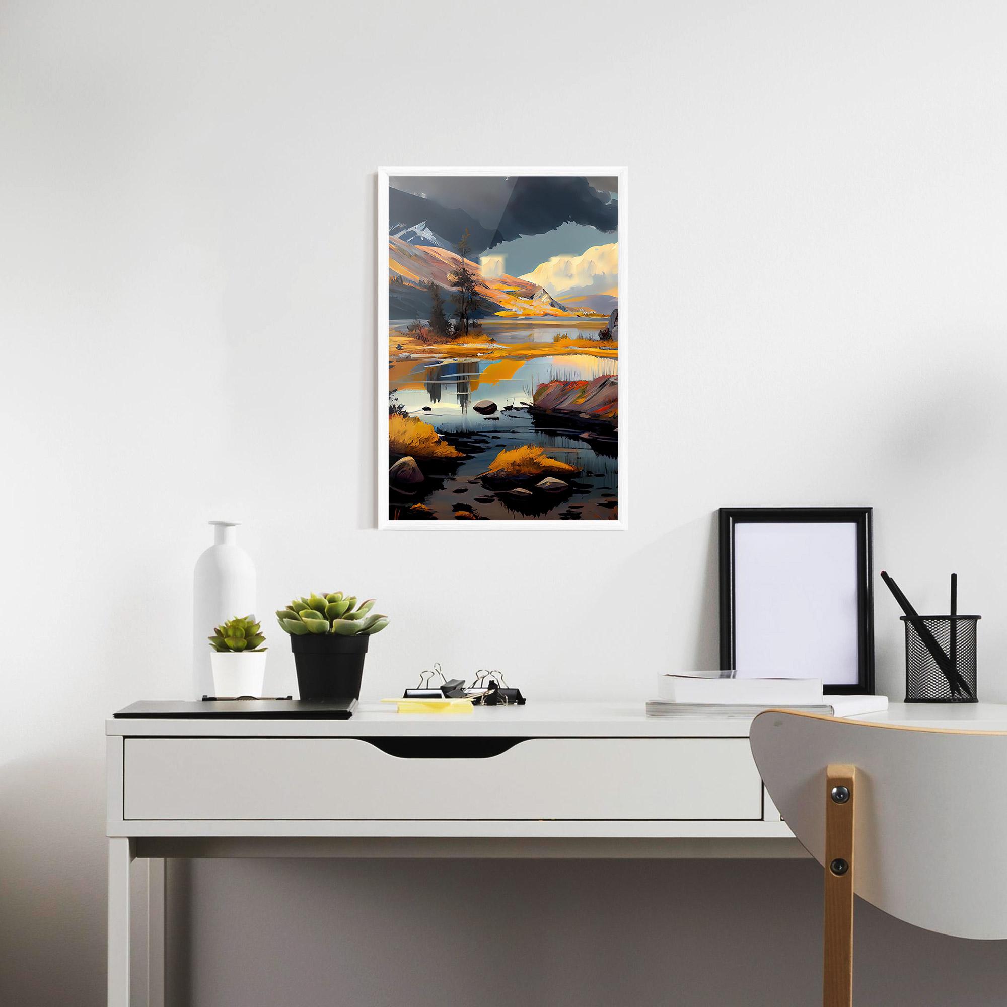 Рамкиран постер Autumn Landscape mockup 7