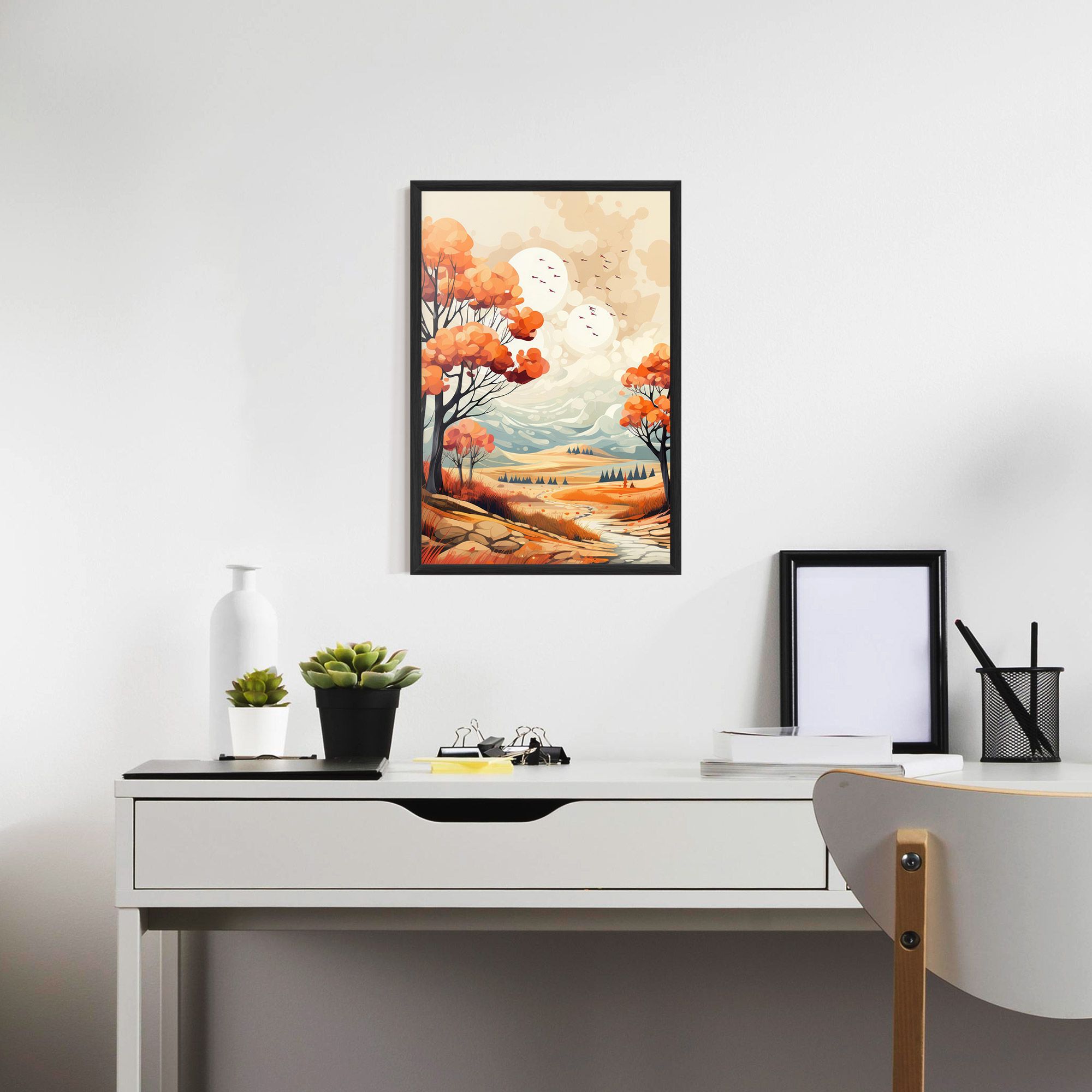 Autumn Tree Painting mockup 7