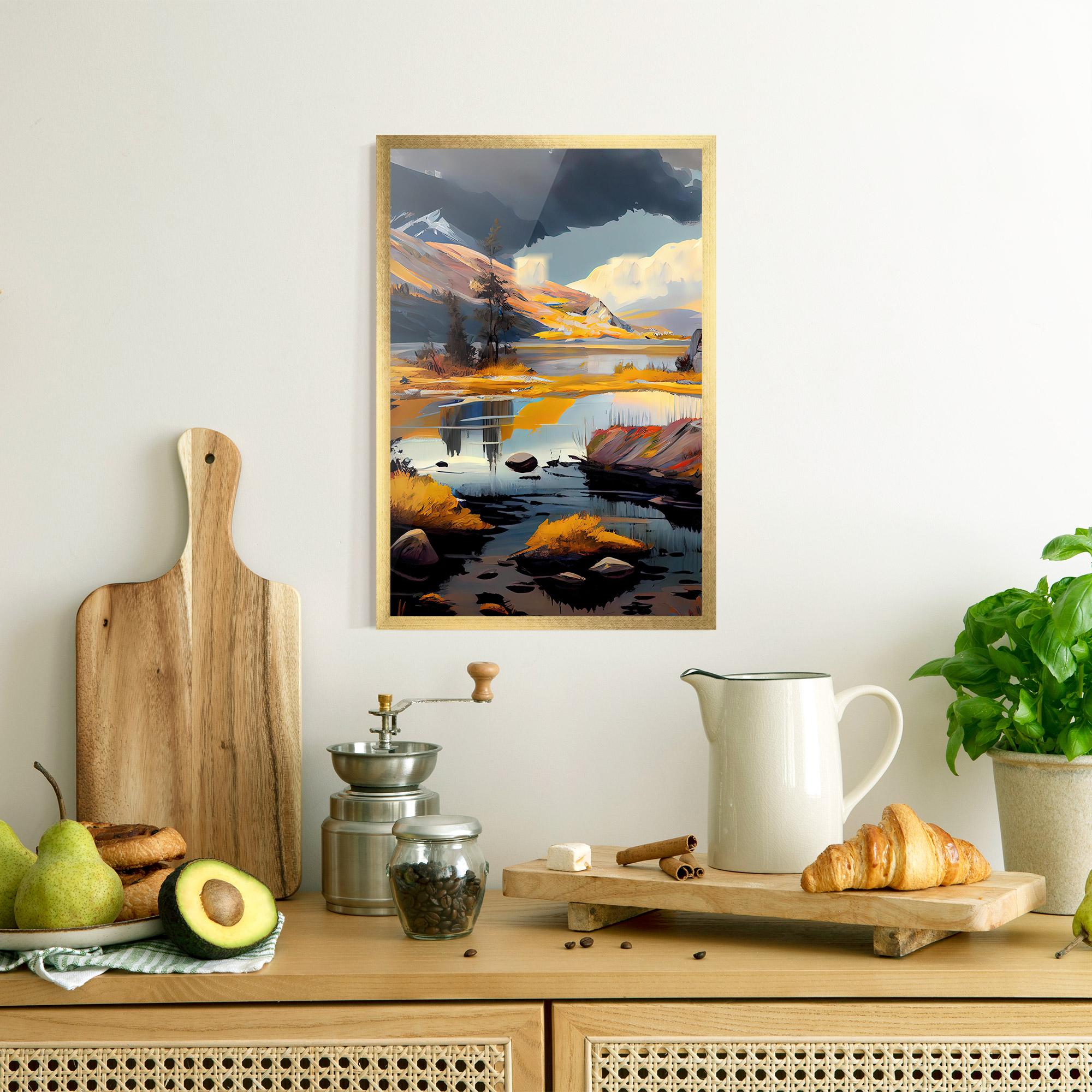 Рамкиран постер Autumn Landscape mockup 8