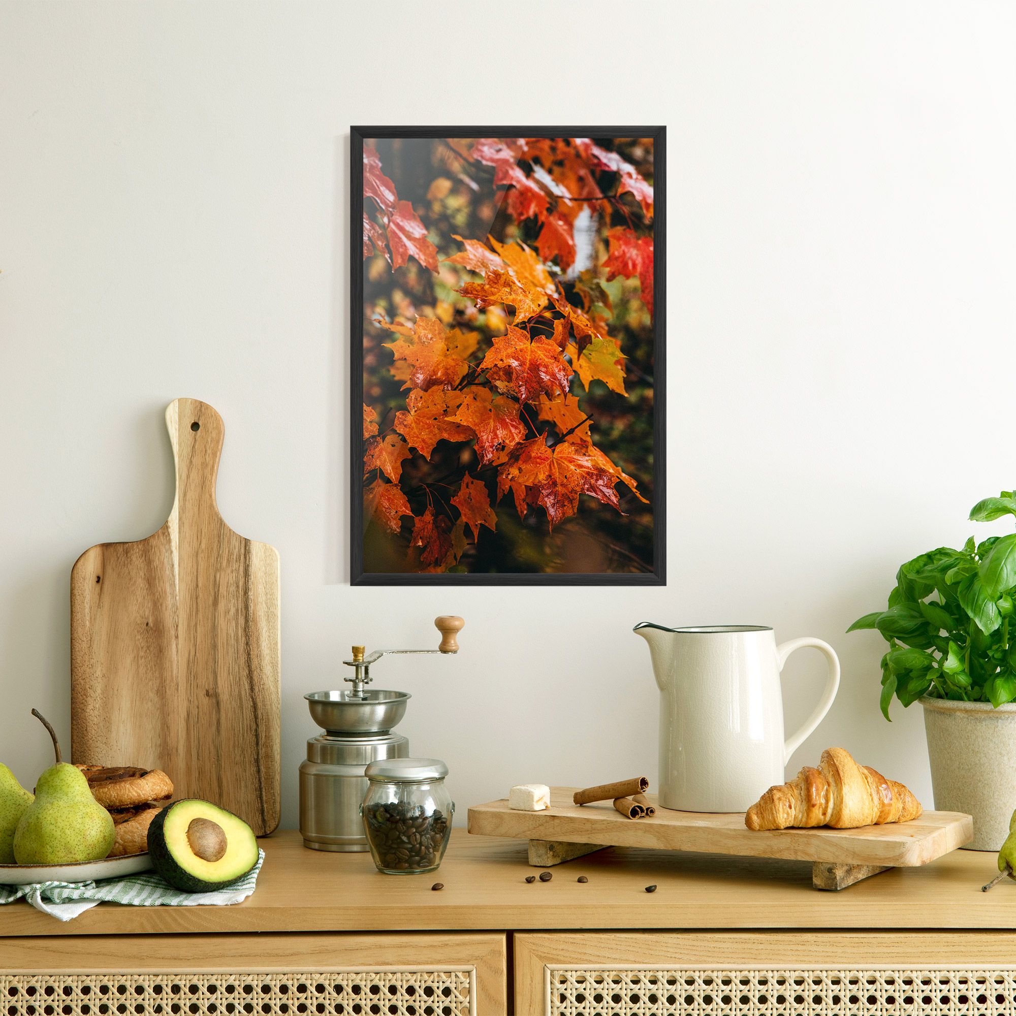Orange Autumn Leaves mockup 8