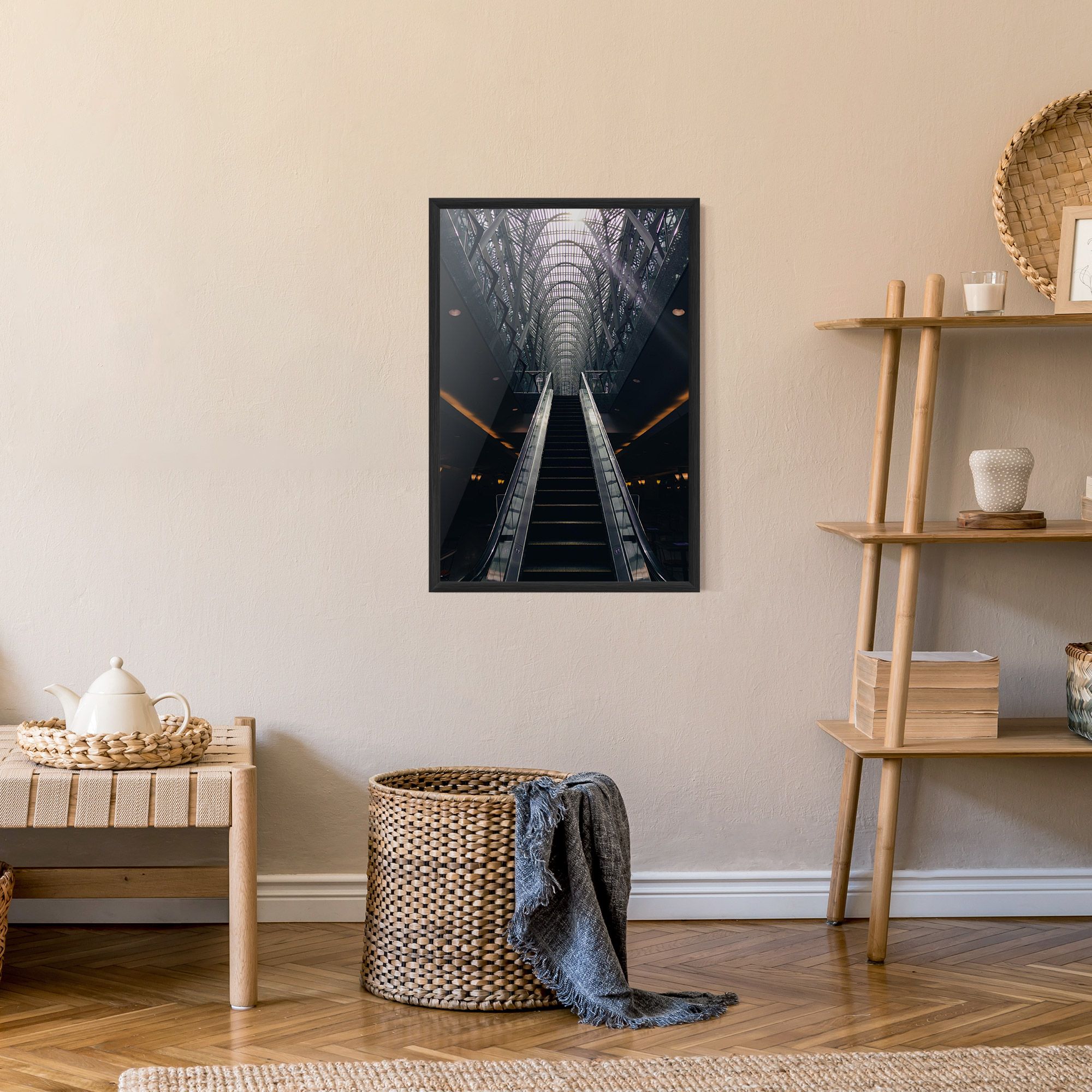 Grey Stairs Building mockup 9