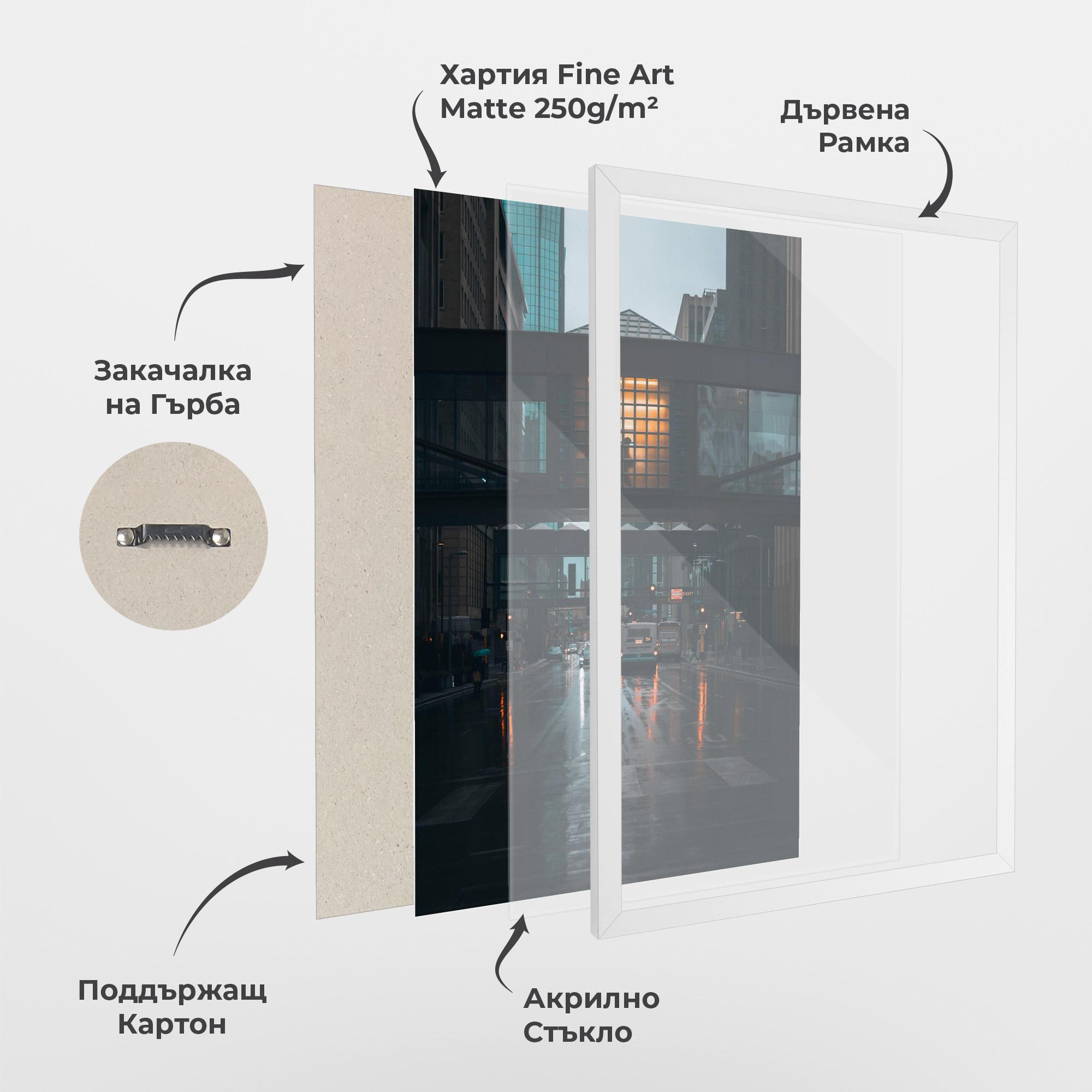 Рамкиран постер Worm Light Building mockup 1