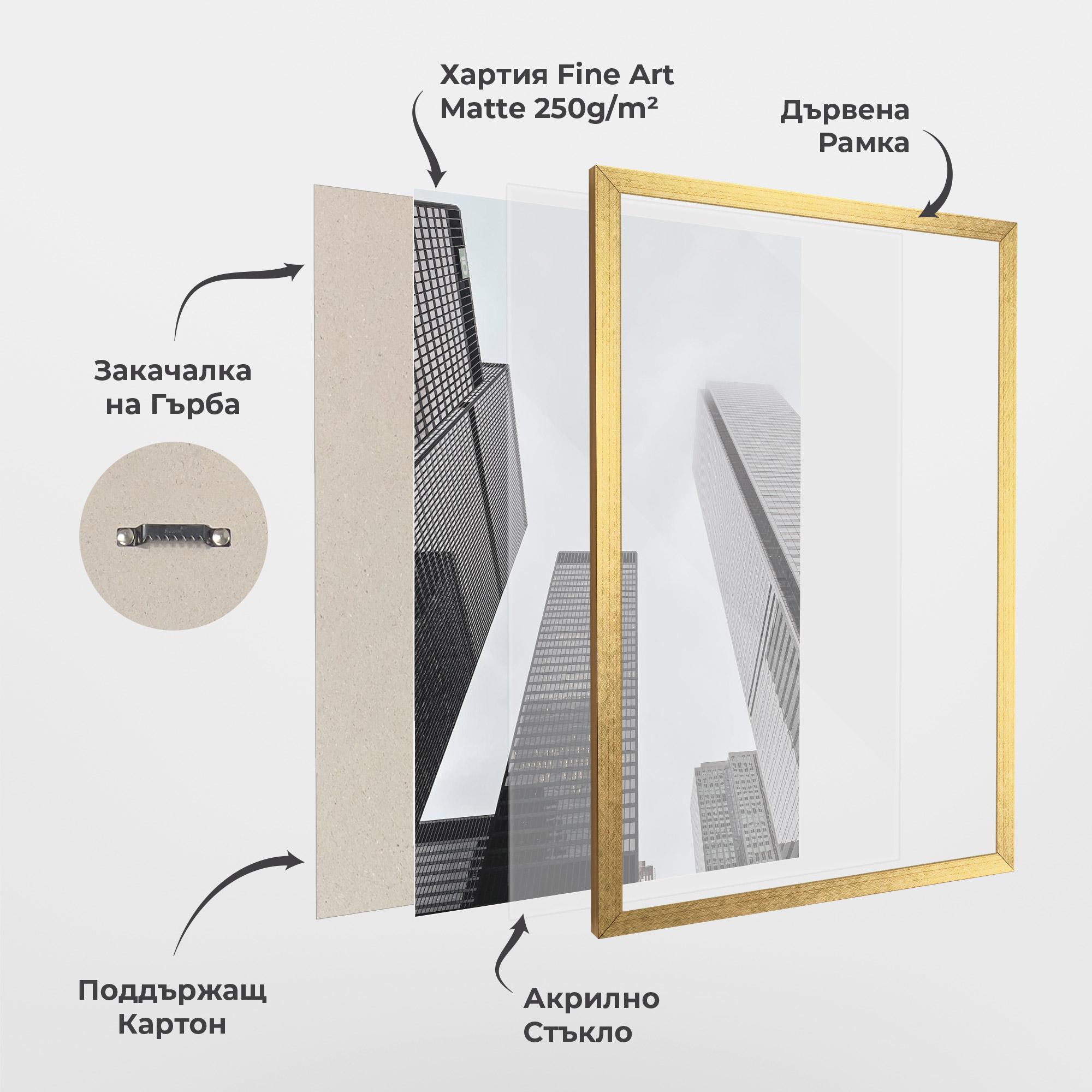 Рамкиран постер Grey High Building mockup 1