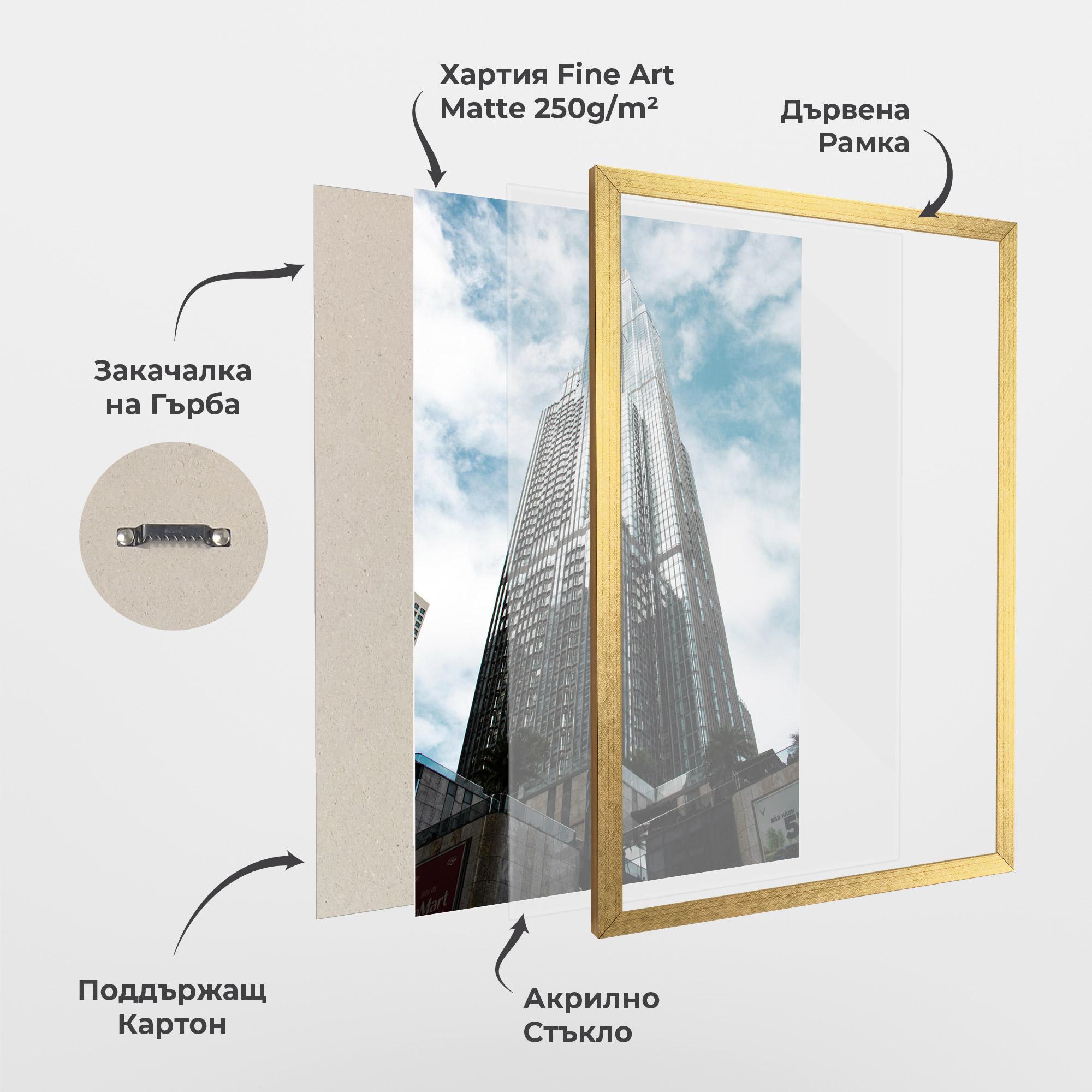 Рамкиран постер High Building Sky mockup 1