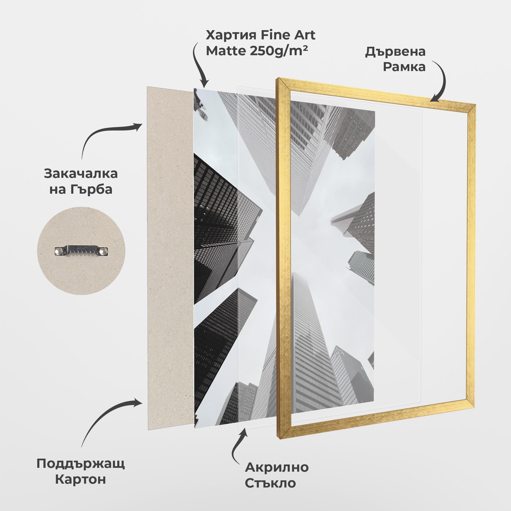 Рамкиран постер High Grey Building mockup 1