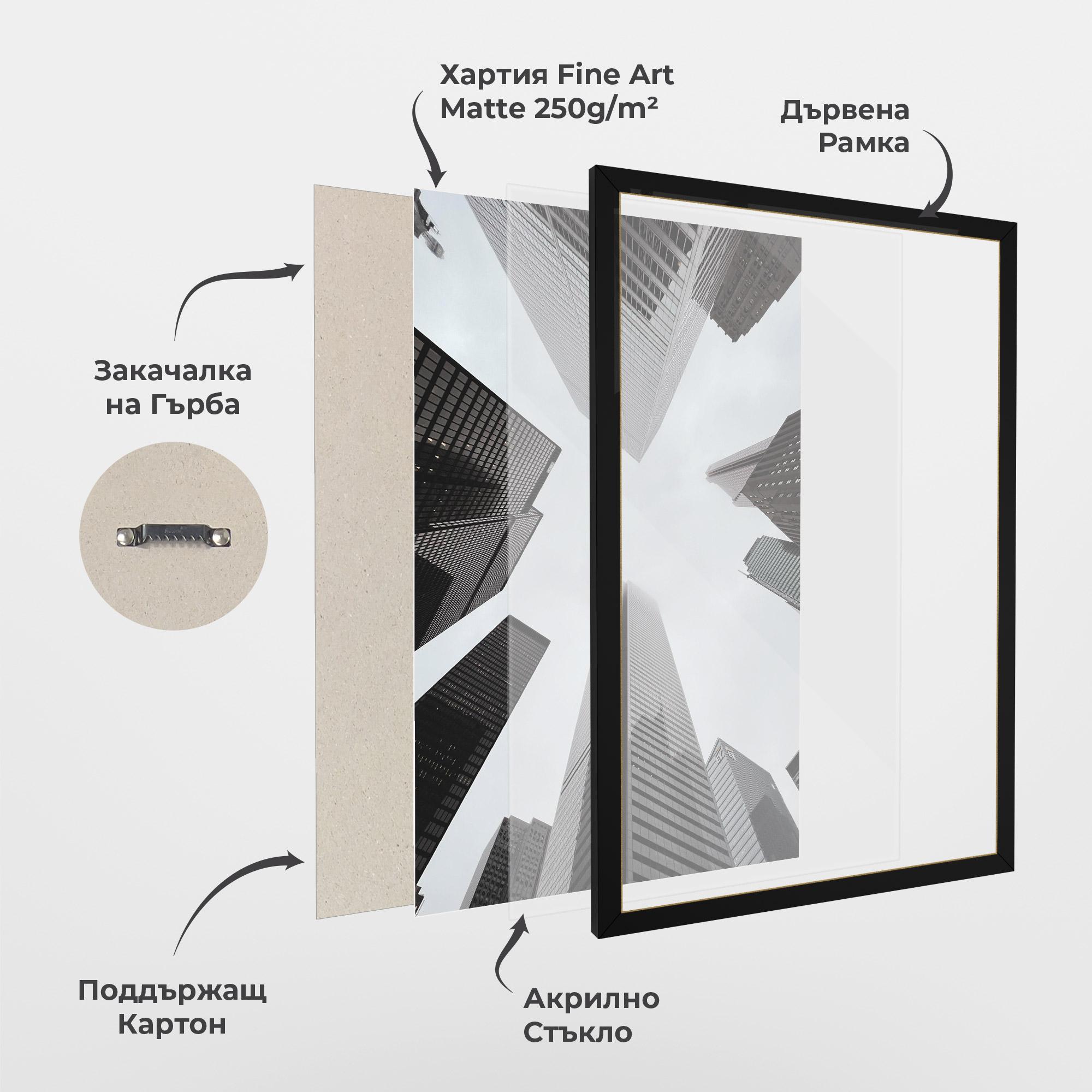 Рамкиран постер High Grey Building mockup 1