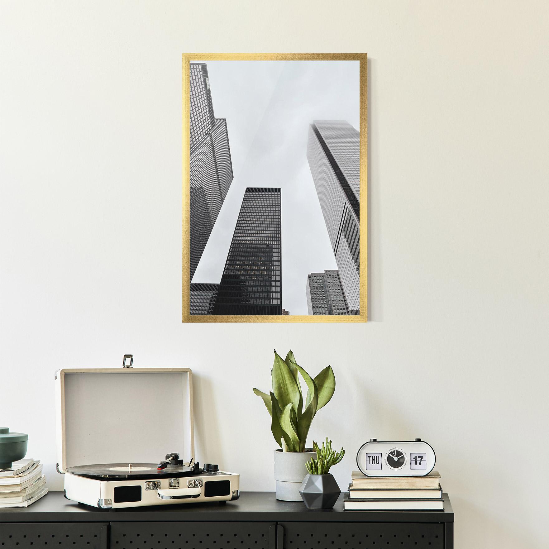 Рамкиран постер Grey High Building mockup 2