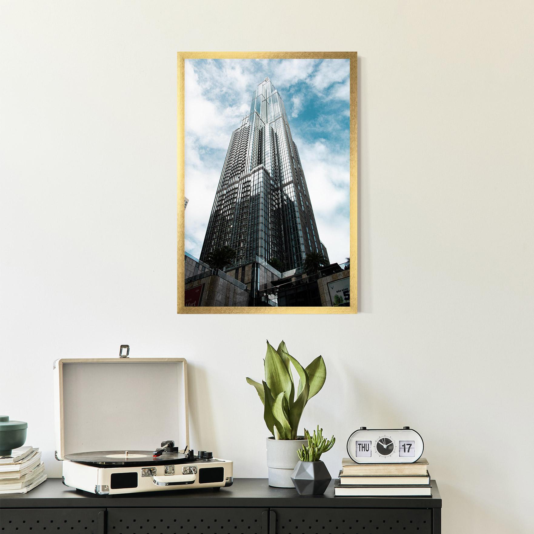 Рамкиран постер High Building Sky mockup 2