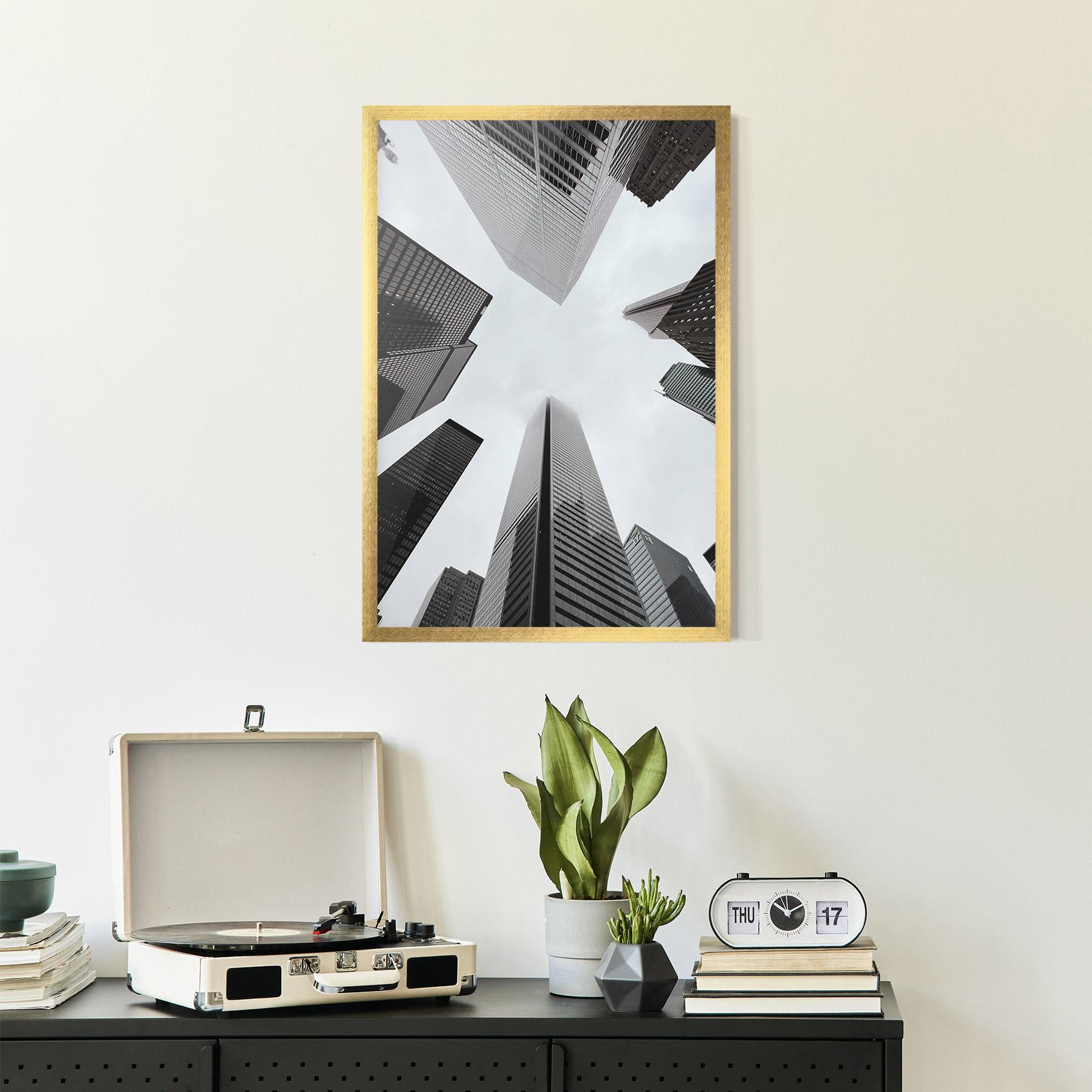 Рамкиран постер High Grey Building mockup 2