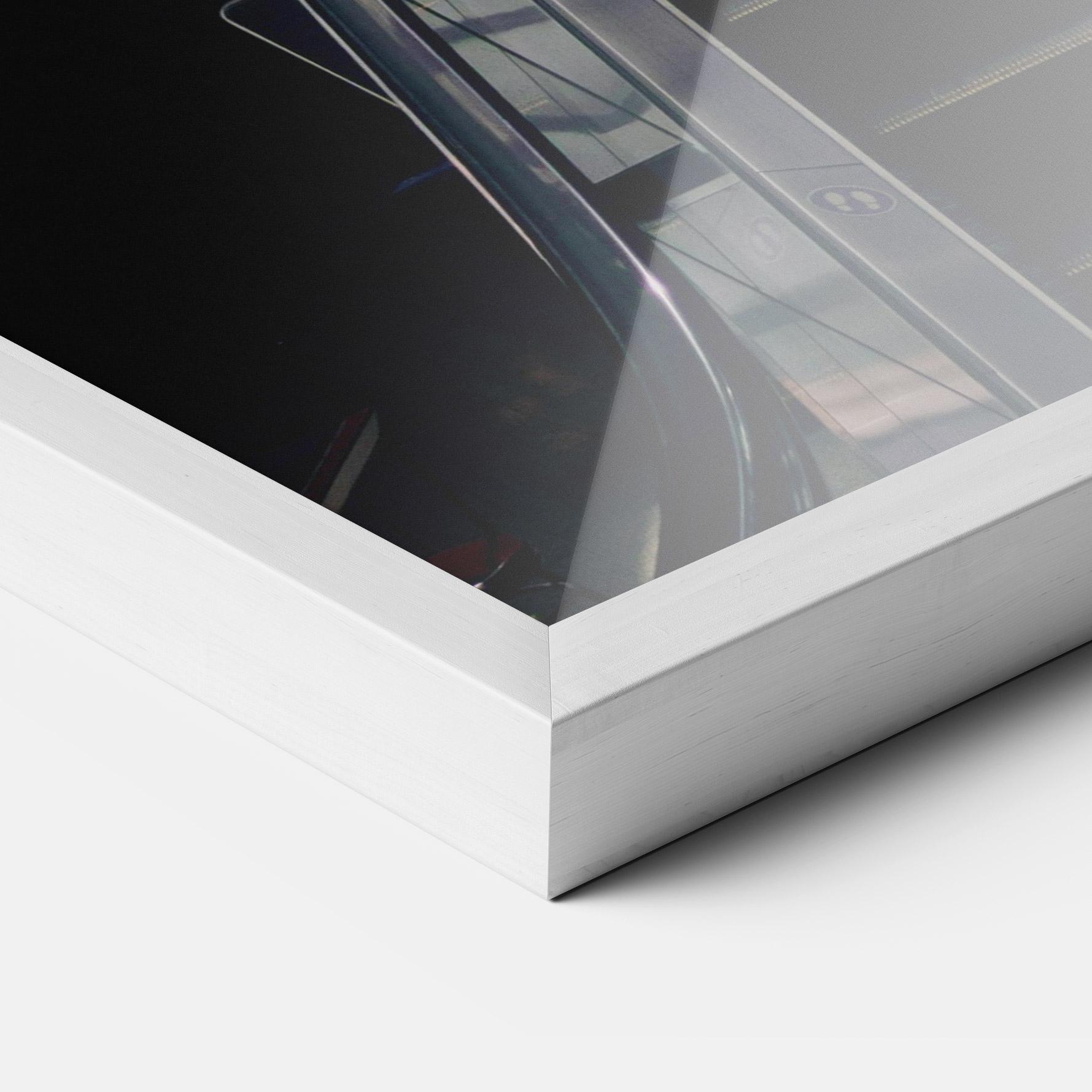 Рамкиран постер Grey Stairs Building mockup 3