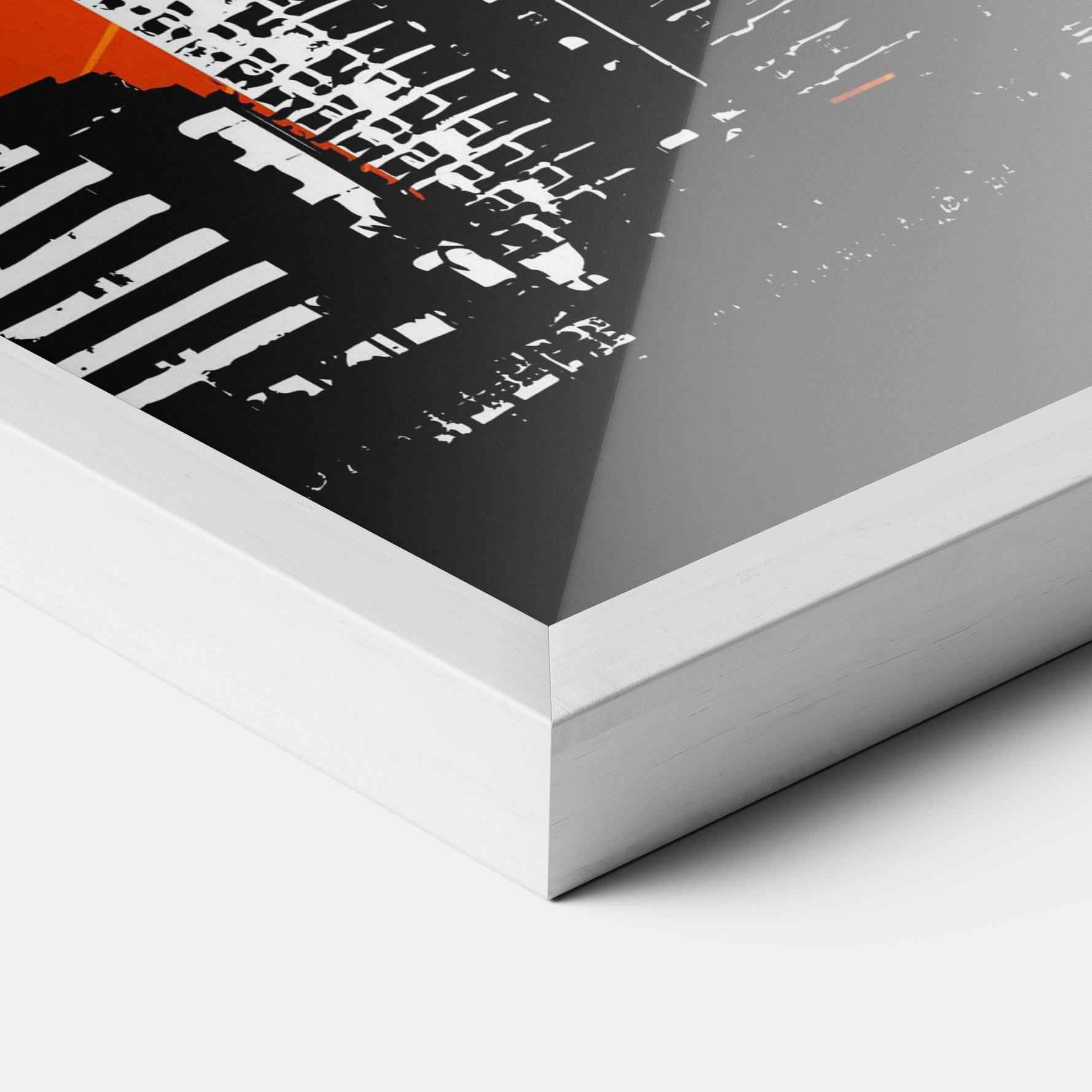 Рамкиран постер Sunset Building mockup 3