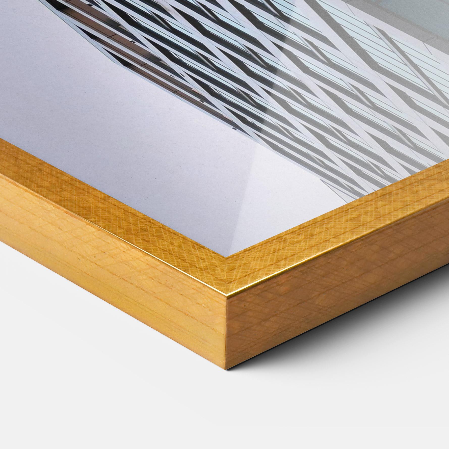 Рамкиран постер Blue Glass Building mockup 3