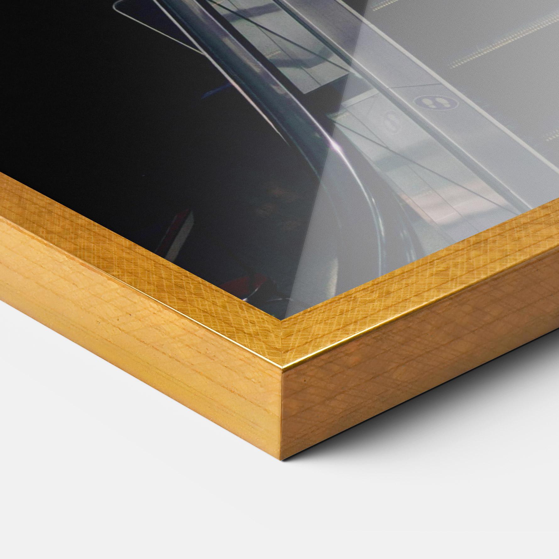 Рамкиран постер Grey Stairs Building mockup 3