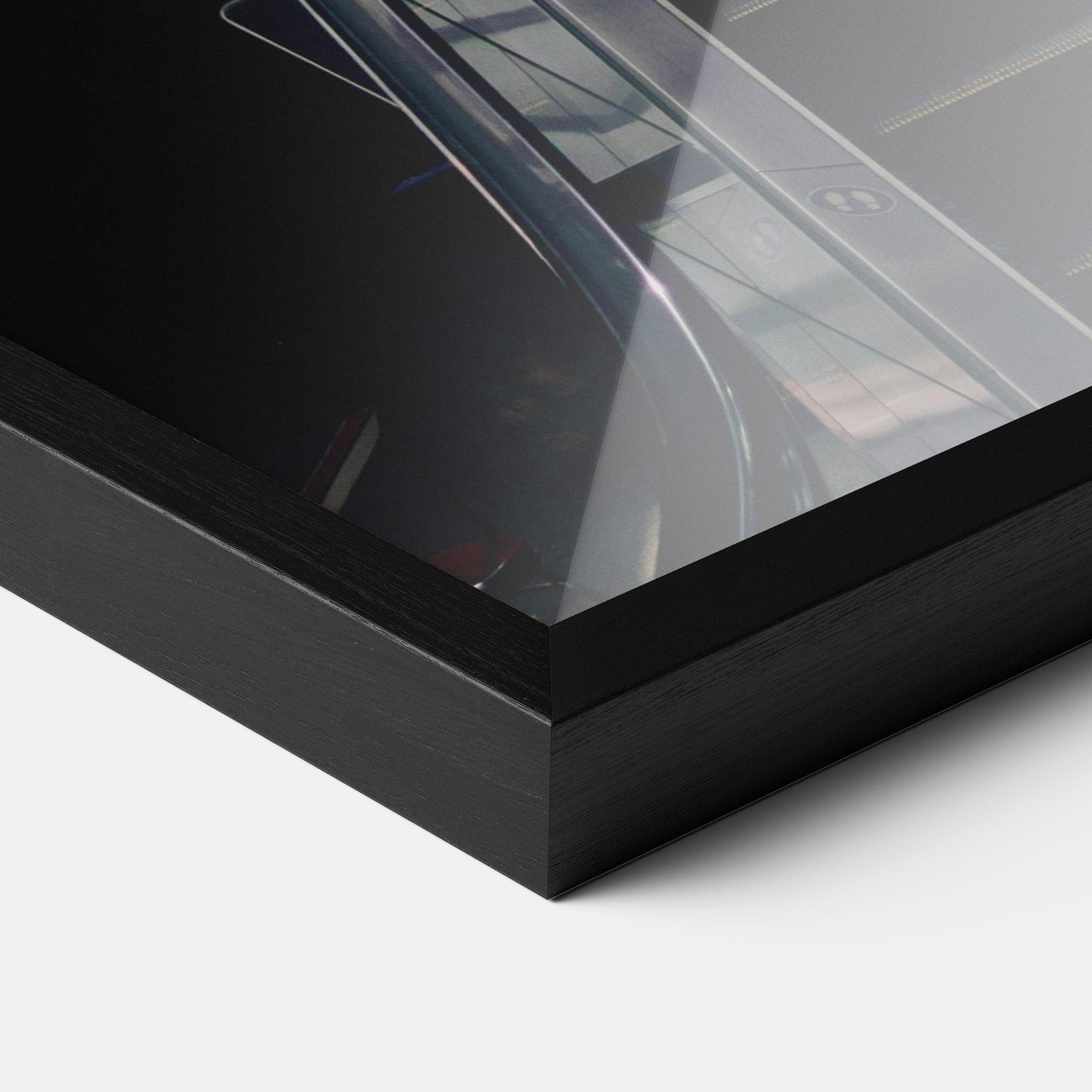 Рамкиран постер Grey Stairs Building mockup 3