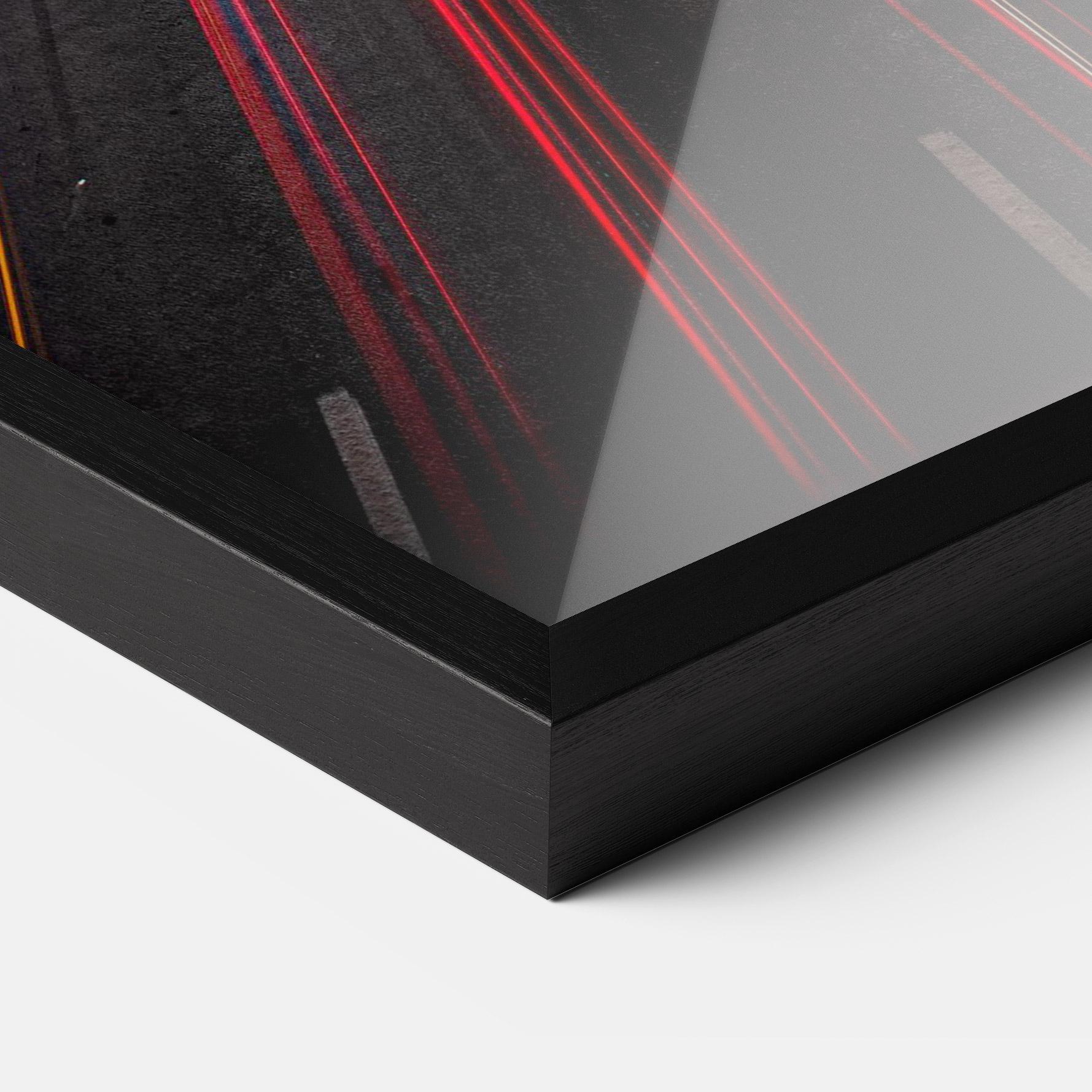 Рамкиран постер Red Car Lightgs mockup 3