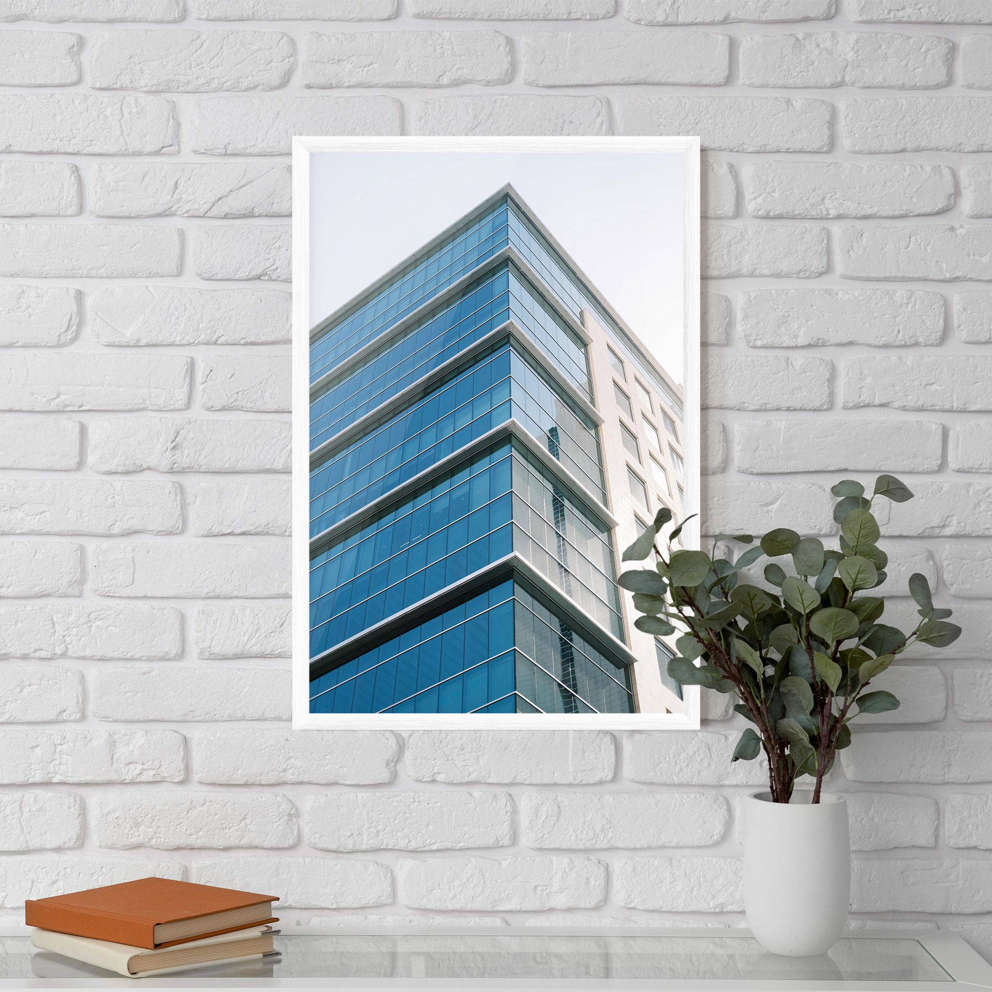 Blue Glass Tower mockup 5