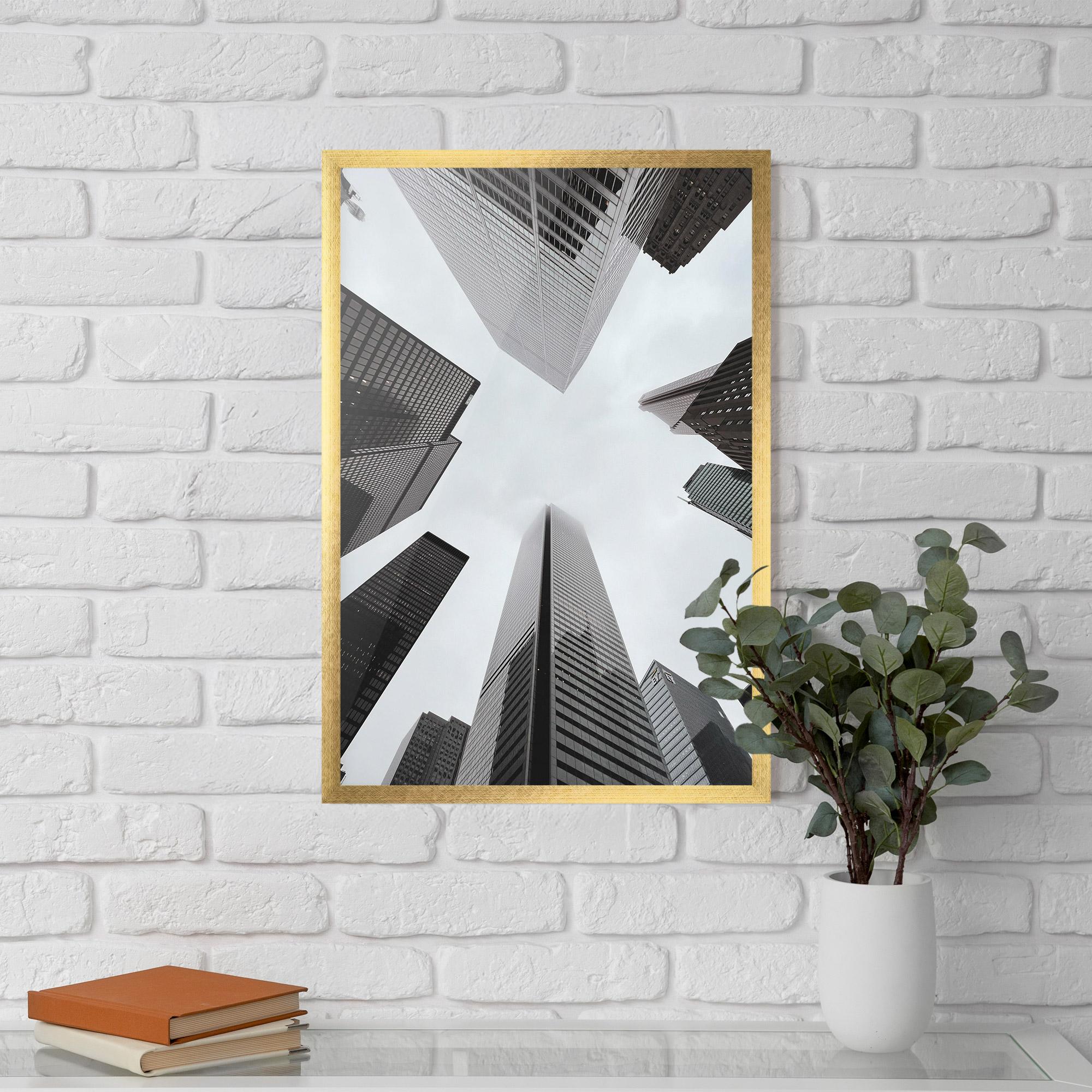 Рамкиран постер High Grey Building mockup 5