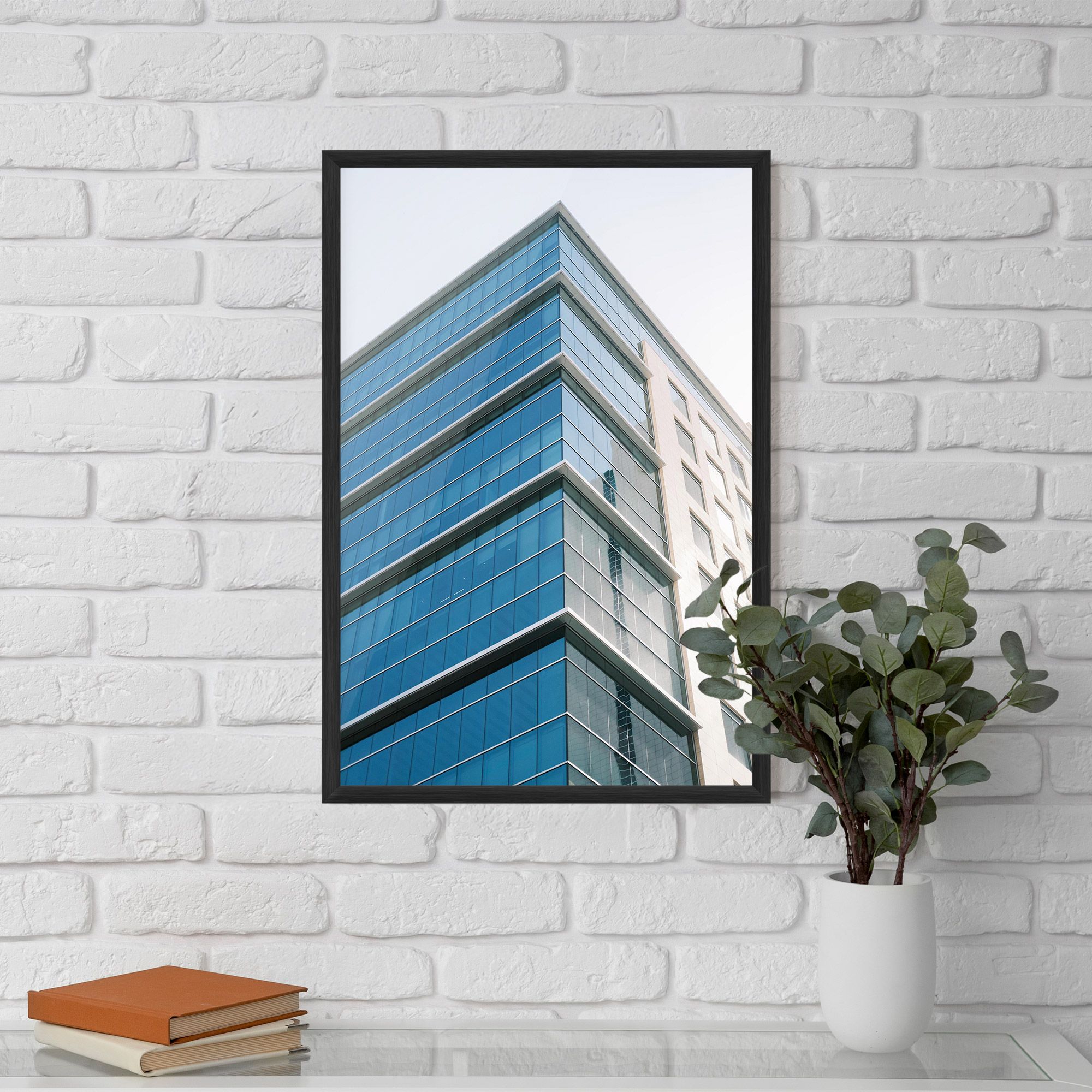Blue Glass Tower mockup 5