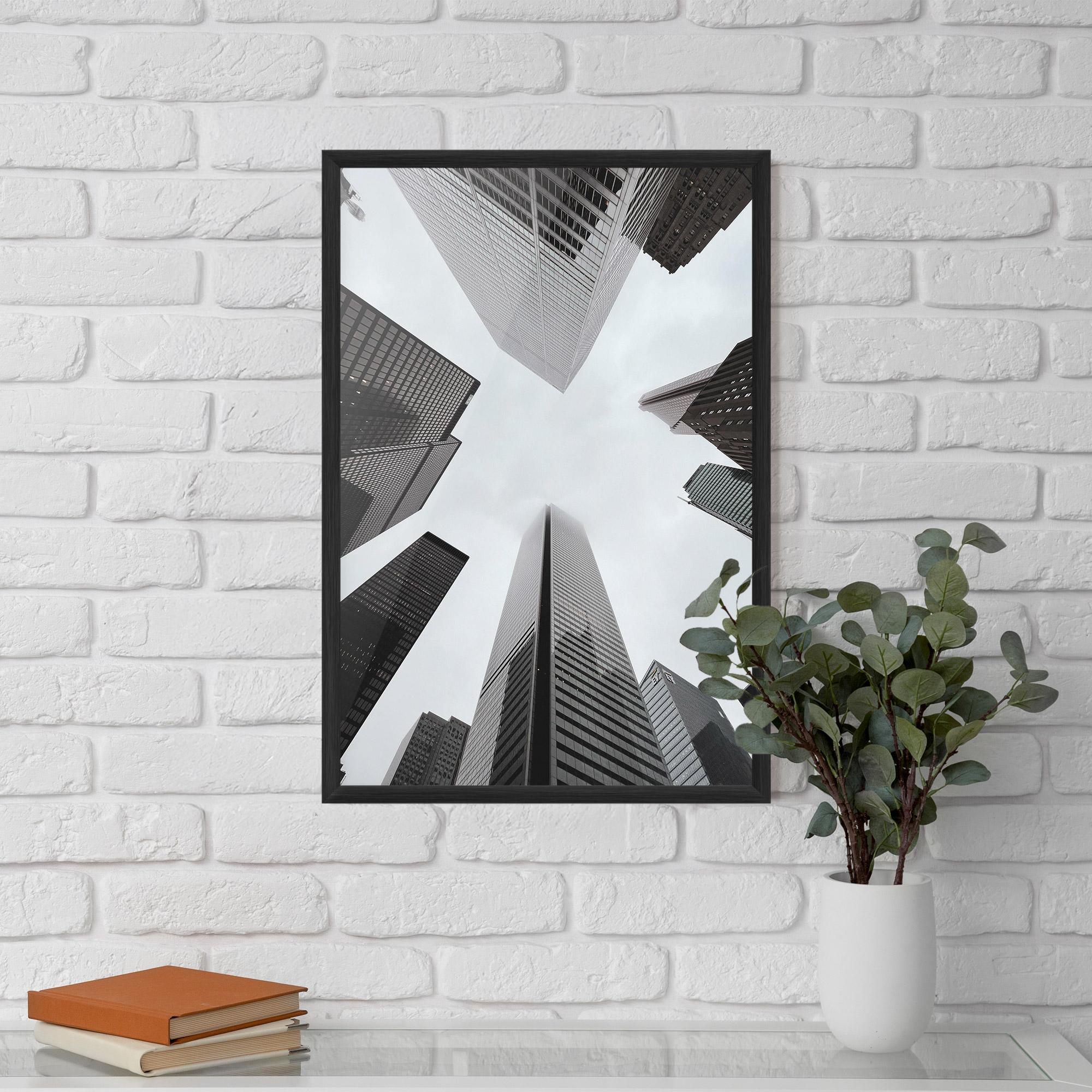 Рамкиран постер High Grey Building mockup 5