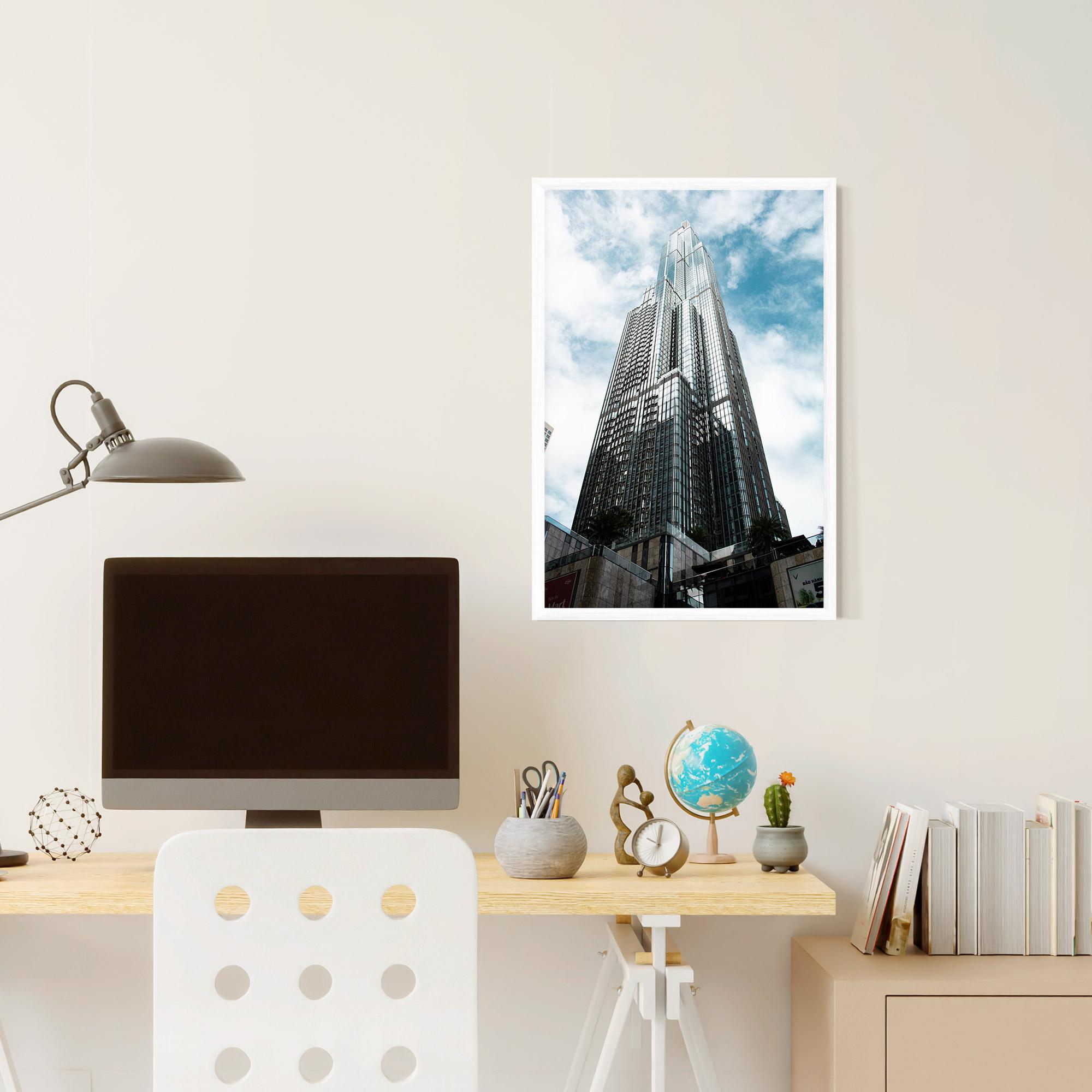 Рамкиран постер High Building Sky mockup 6