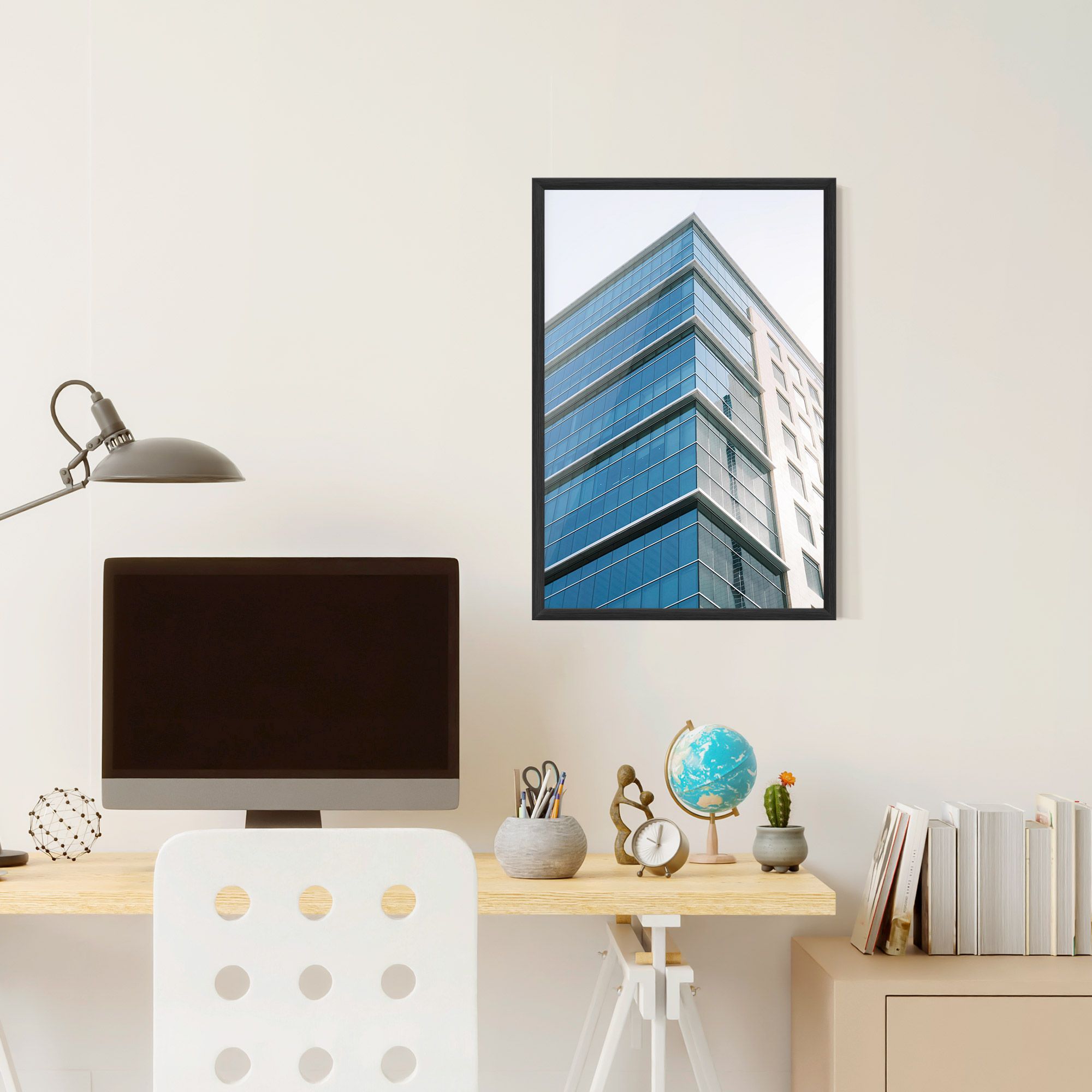 Blue Glass Tower mockup 6