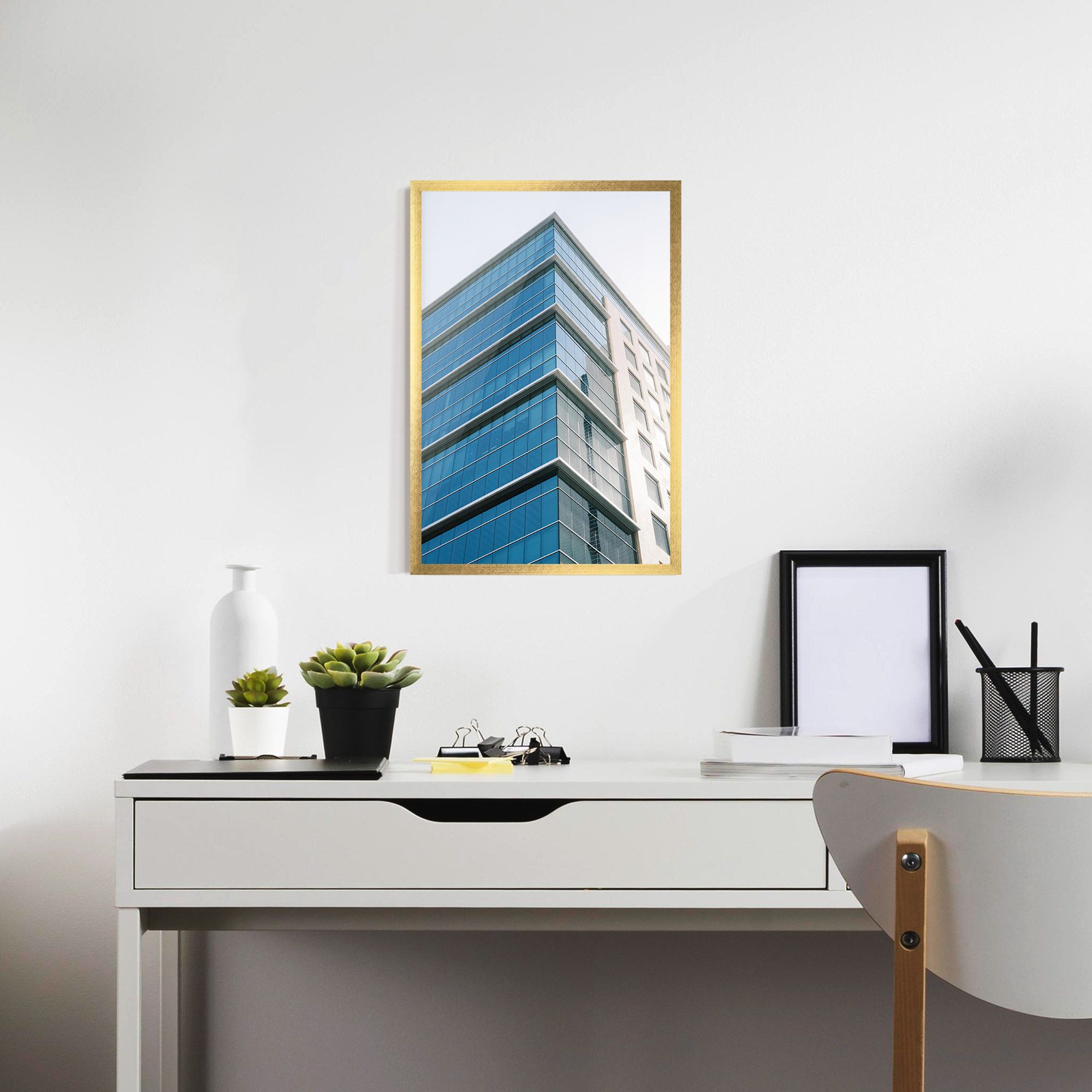 Blue Glass Tower mockup 7