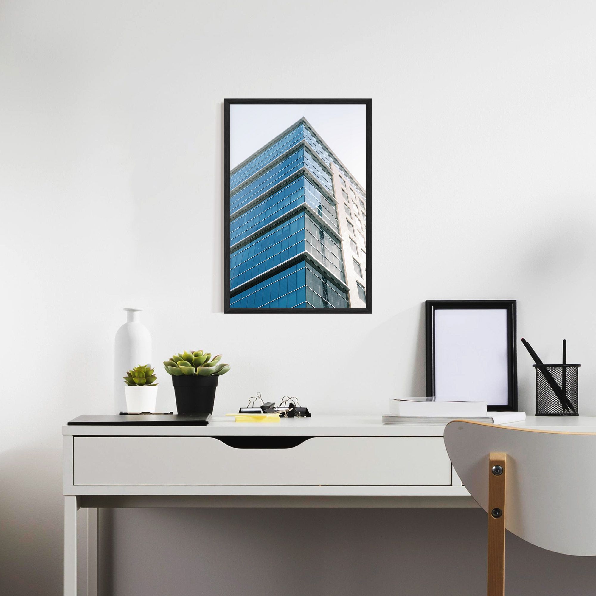 Blue Glass Tower mockup 7