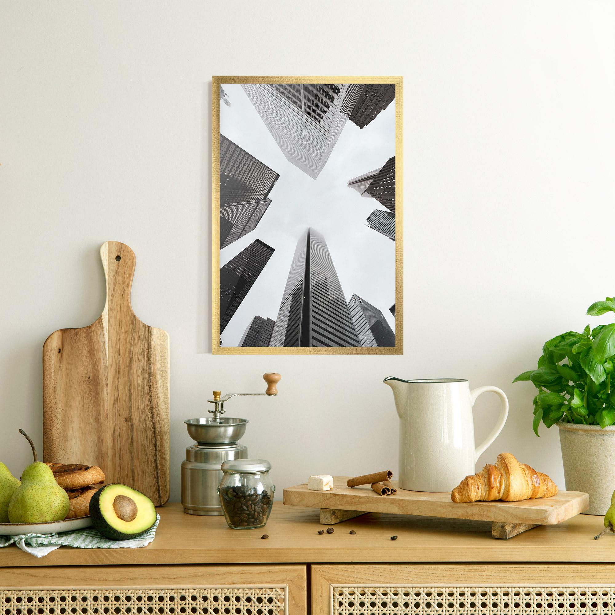 Рамкиран постер High Grey Building mockup 8