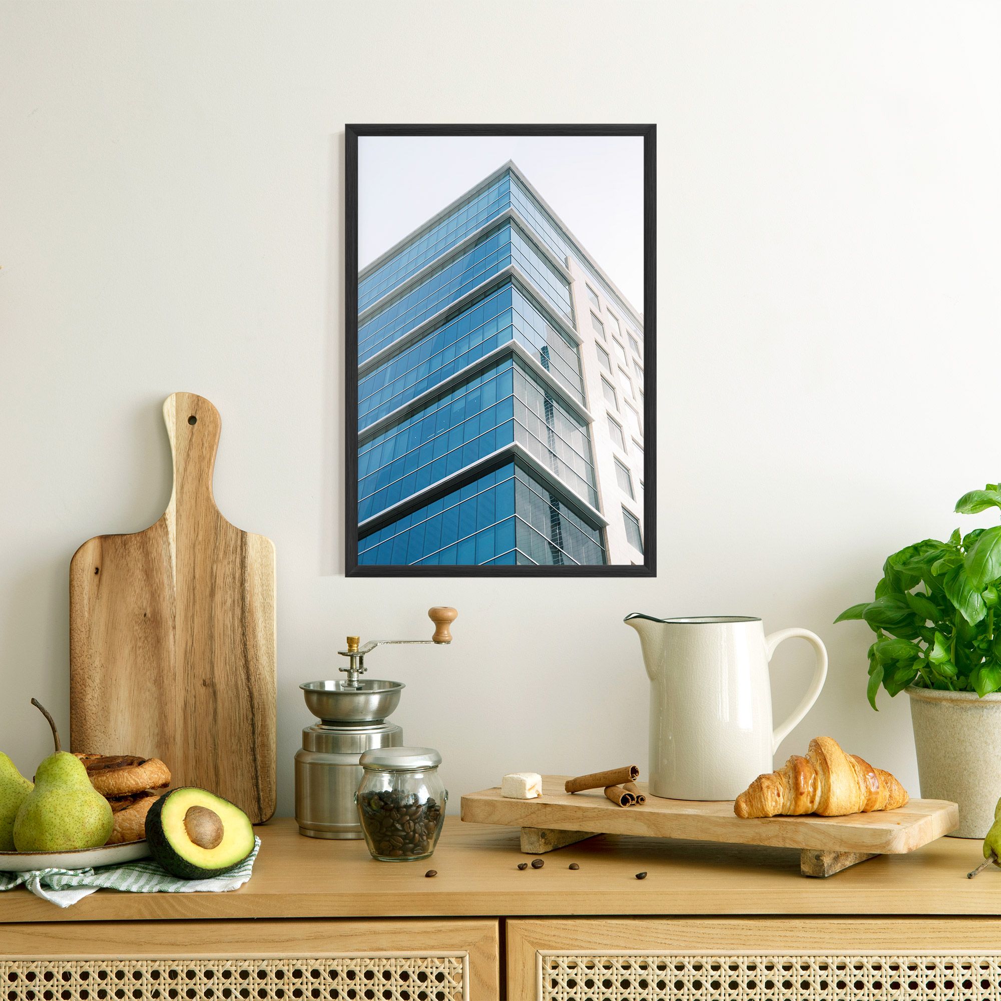 Blue Glass Tower mockup 8