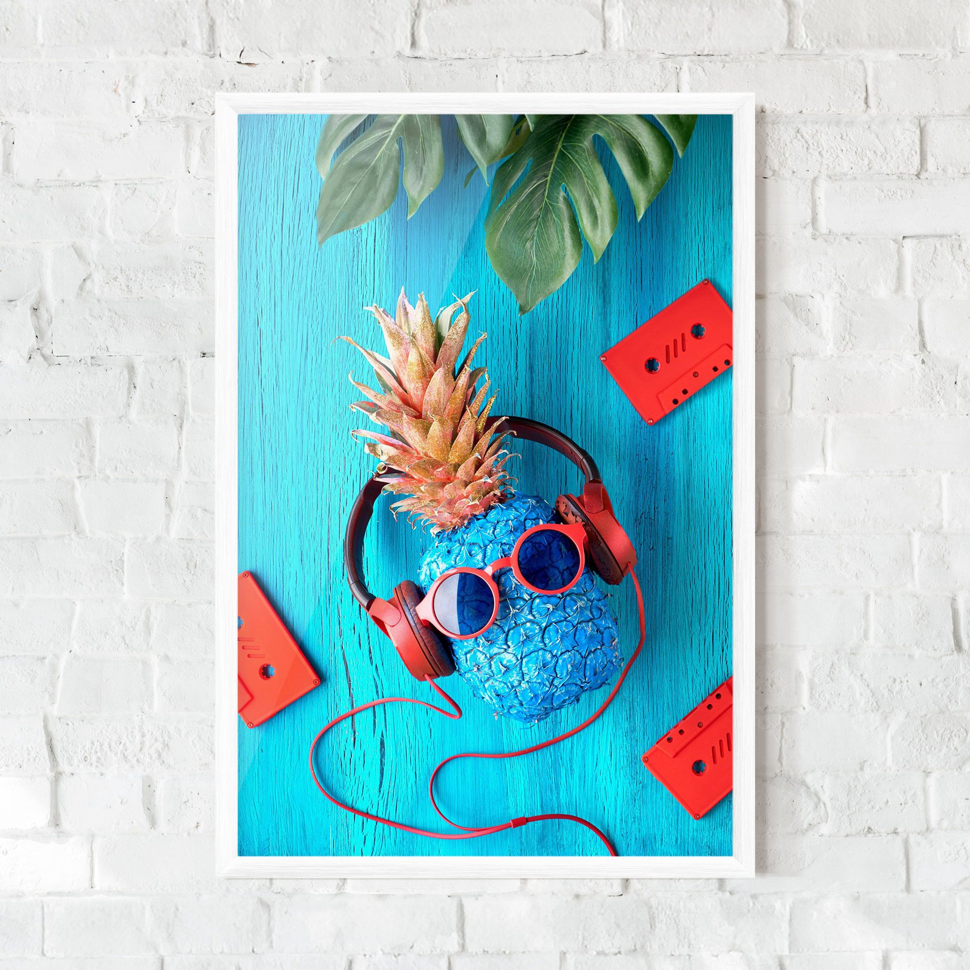 Pineapple On Blue mockup 0