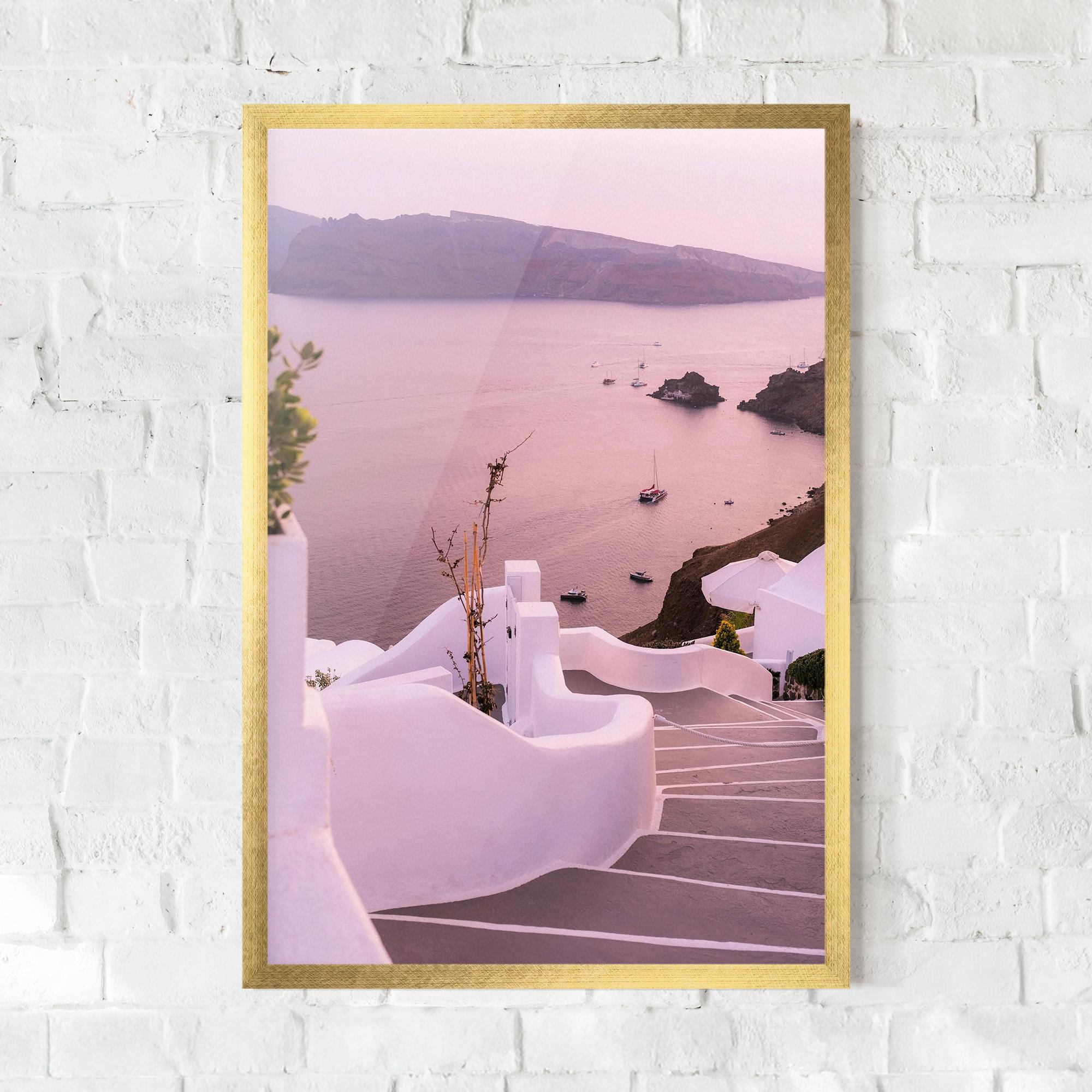 Рамкиран постер Grece Strairs mockup 0