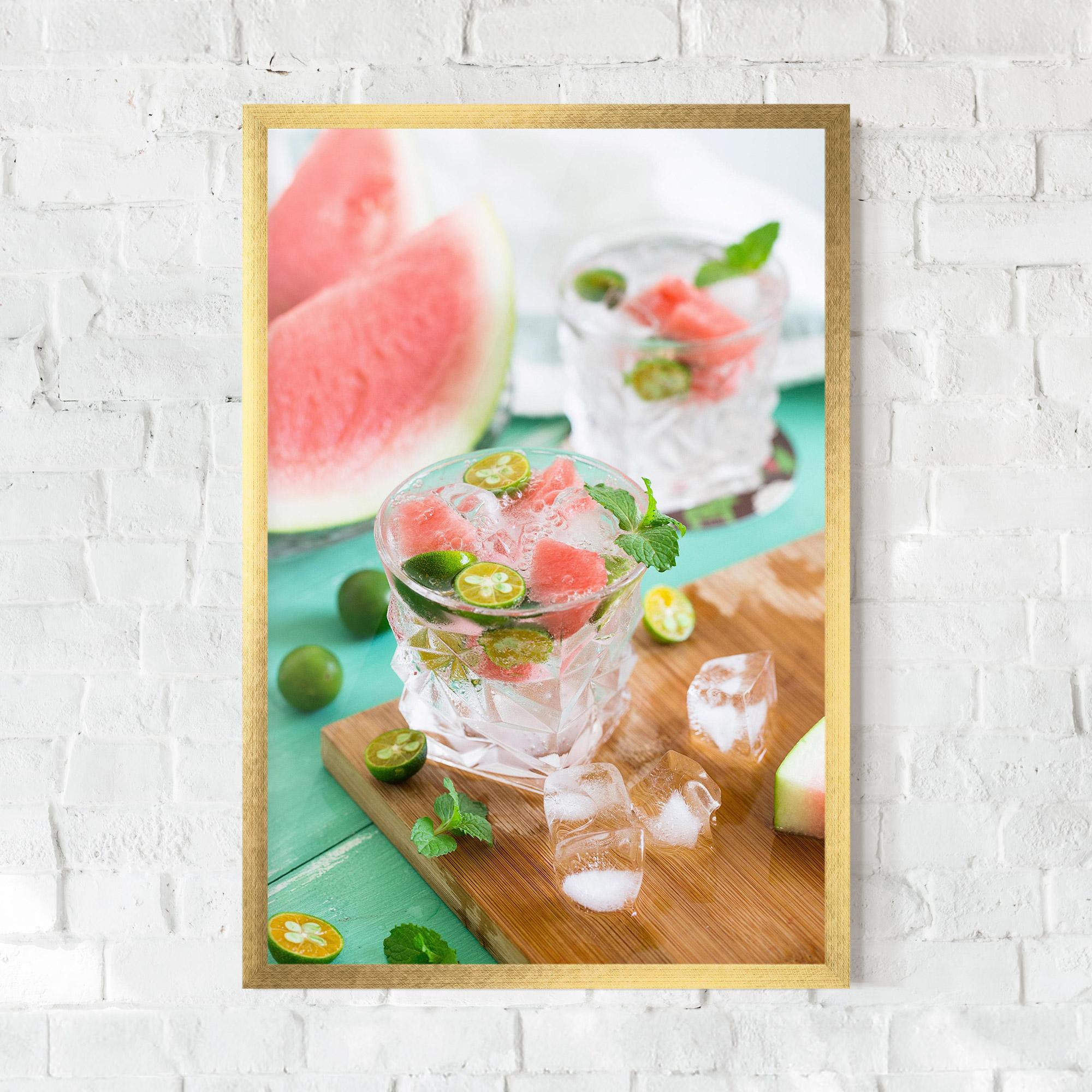 Рамкиран постер Summer Drink mockup 0