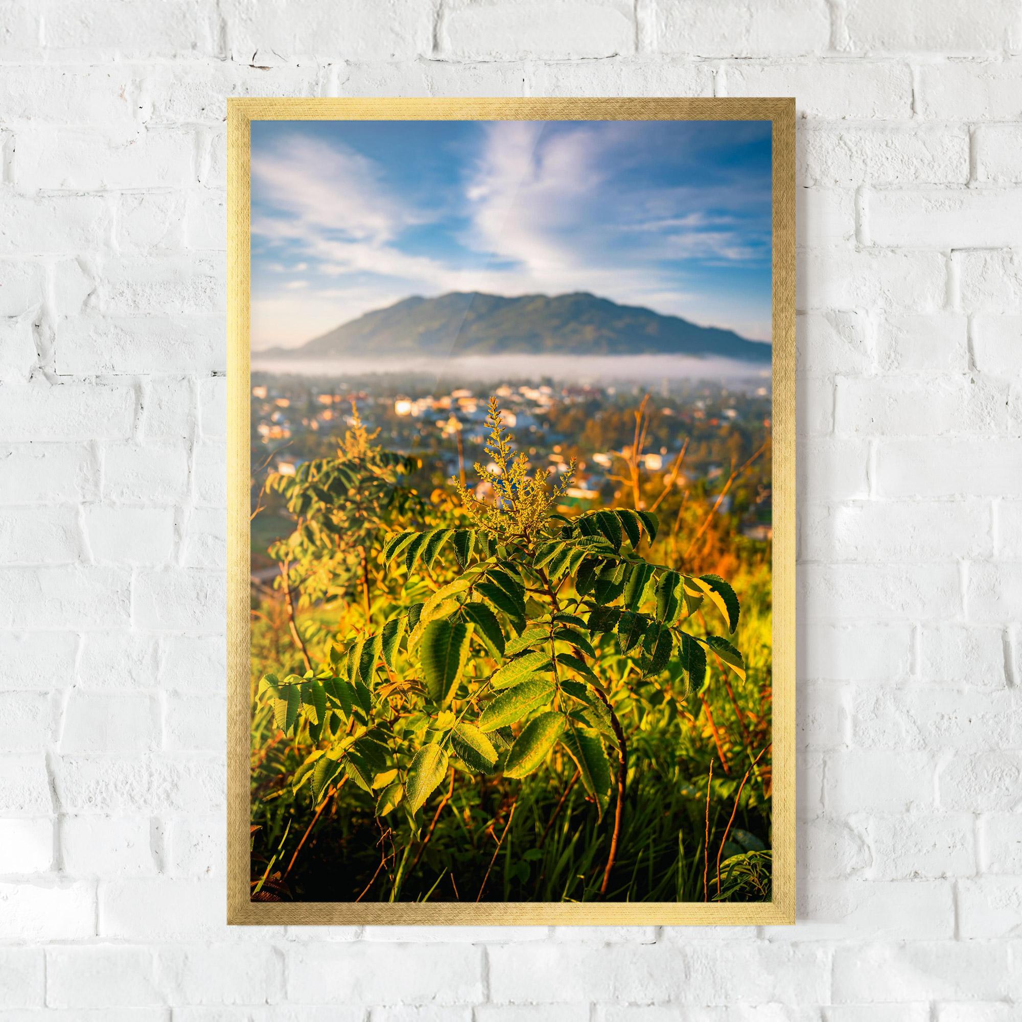 Рамкиран постер Summer Leaves mockup 0