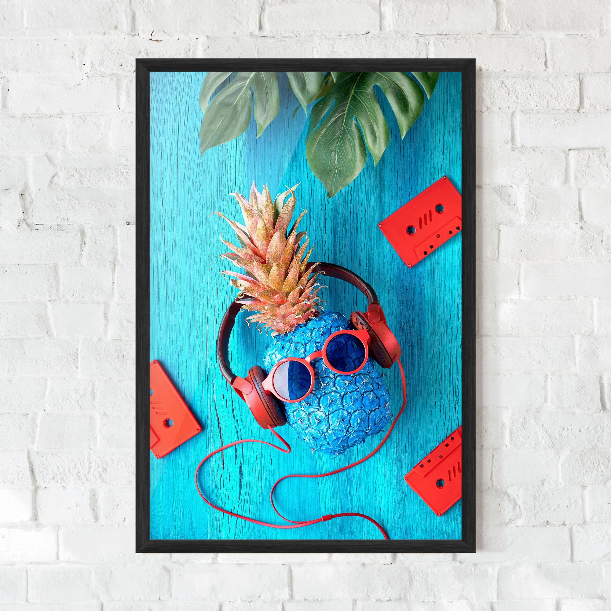 Pineapple On Blue mockup 0