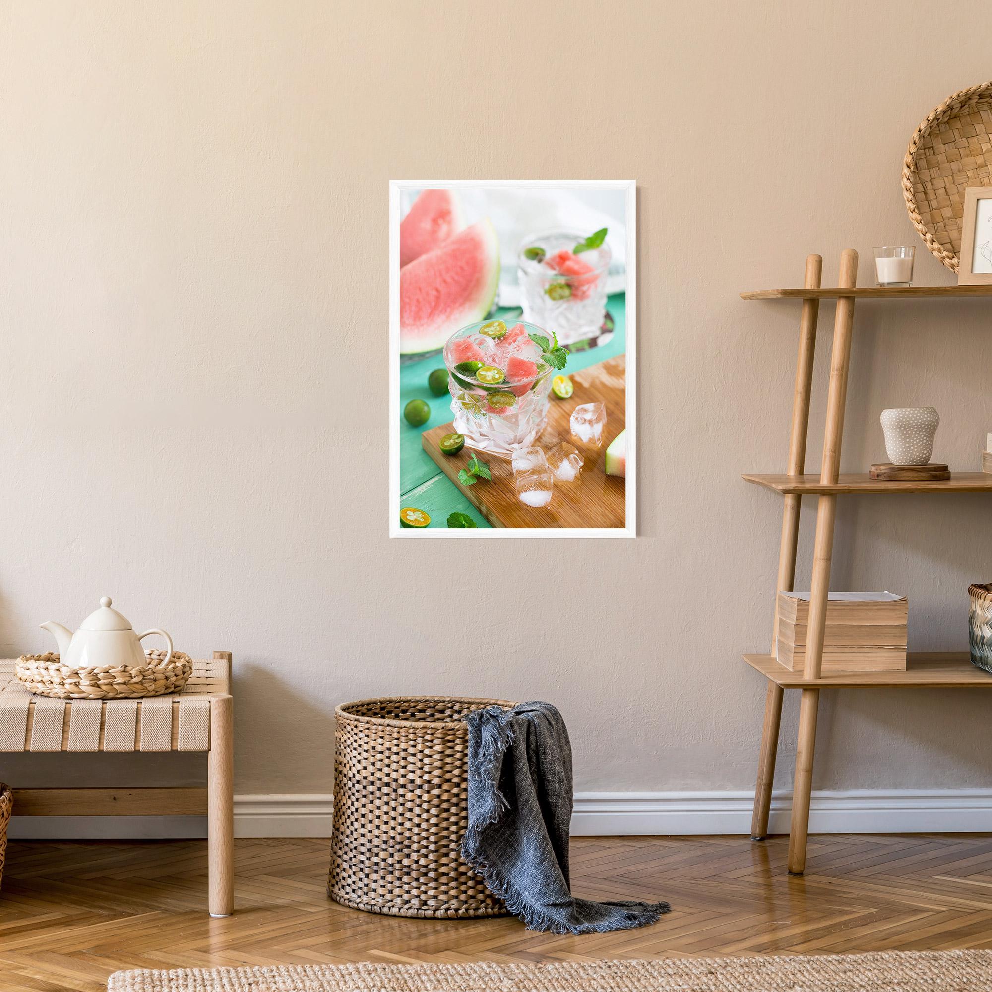 Рамкиран постер Summer Drink mockup 9