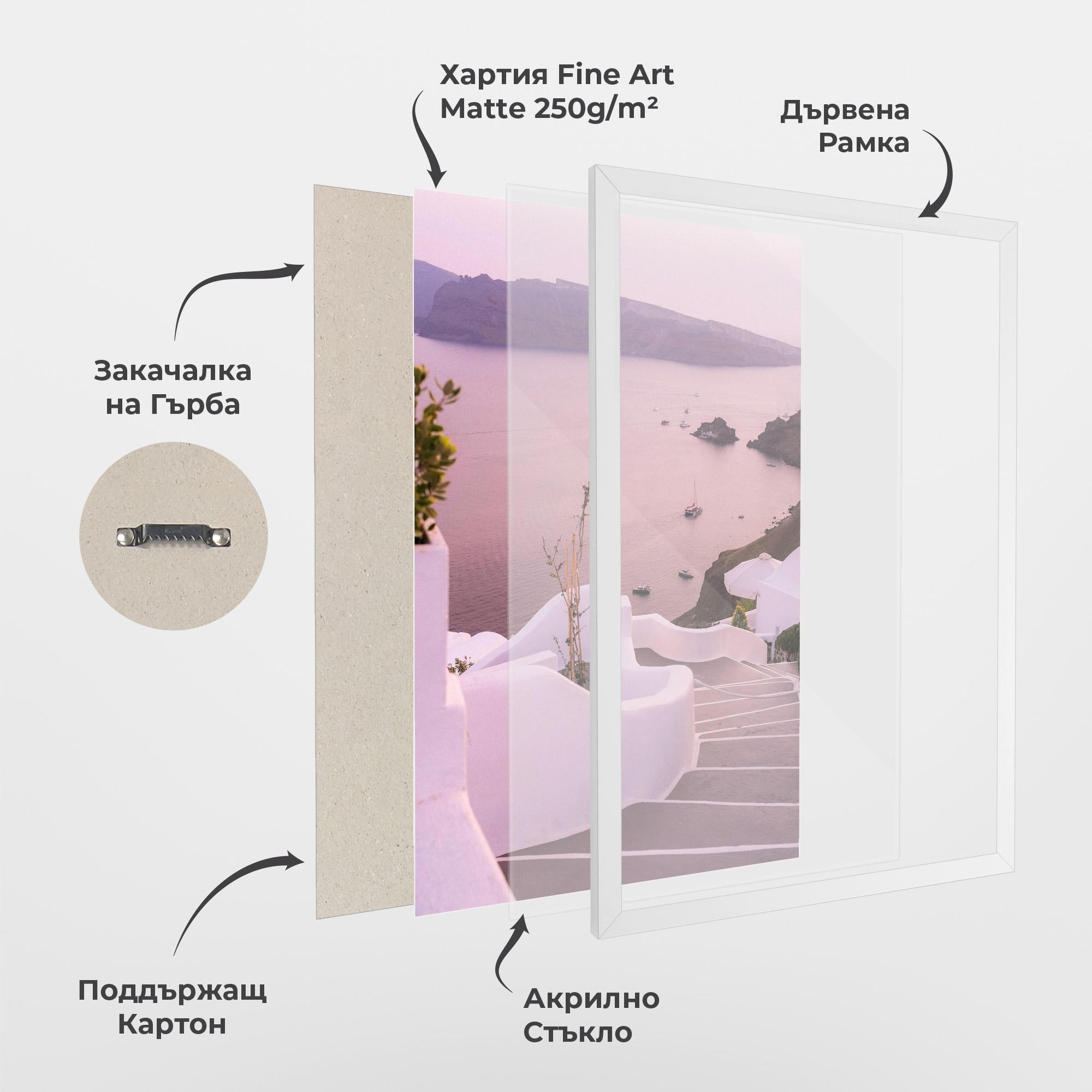 Рамкиран постер Grece Strairs mockup 1