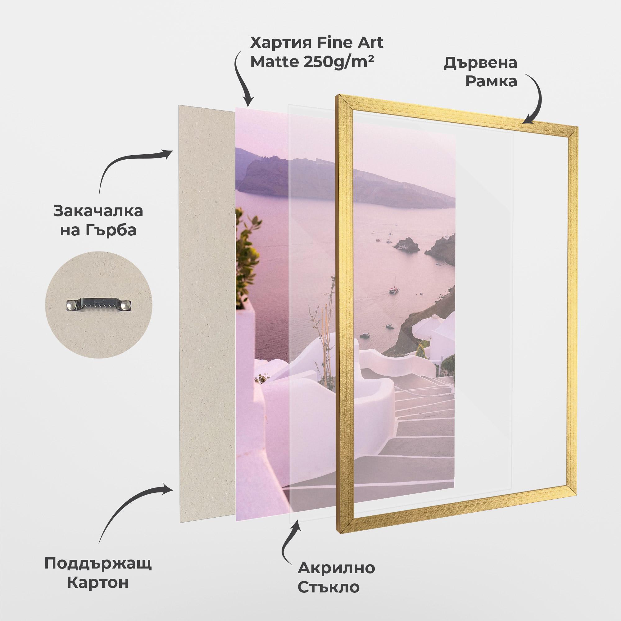 Рамкиран постер Grece Strairs mockup 1