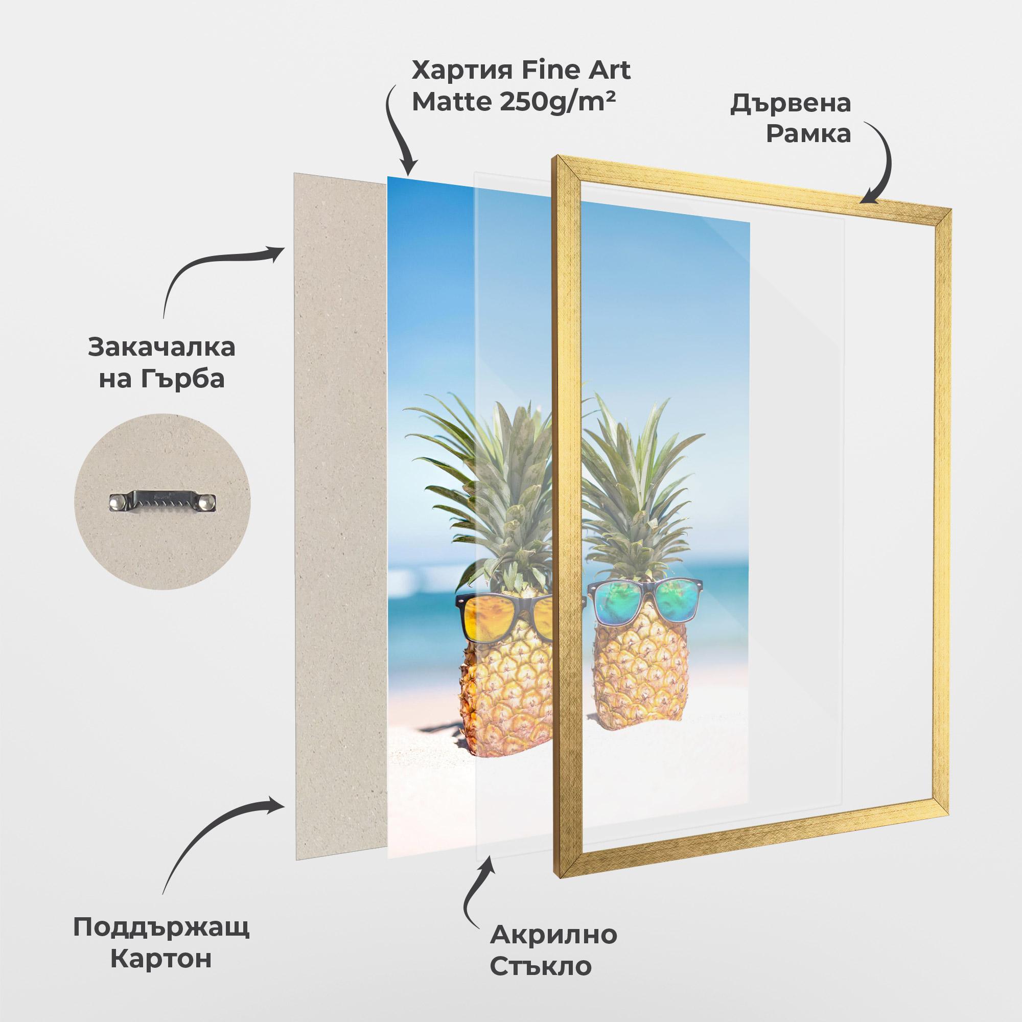 Рамкиран постер Trendy Sunglasses mockup 1