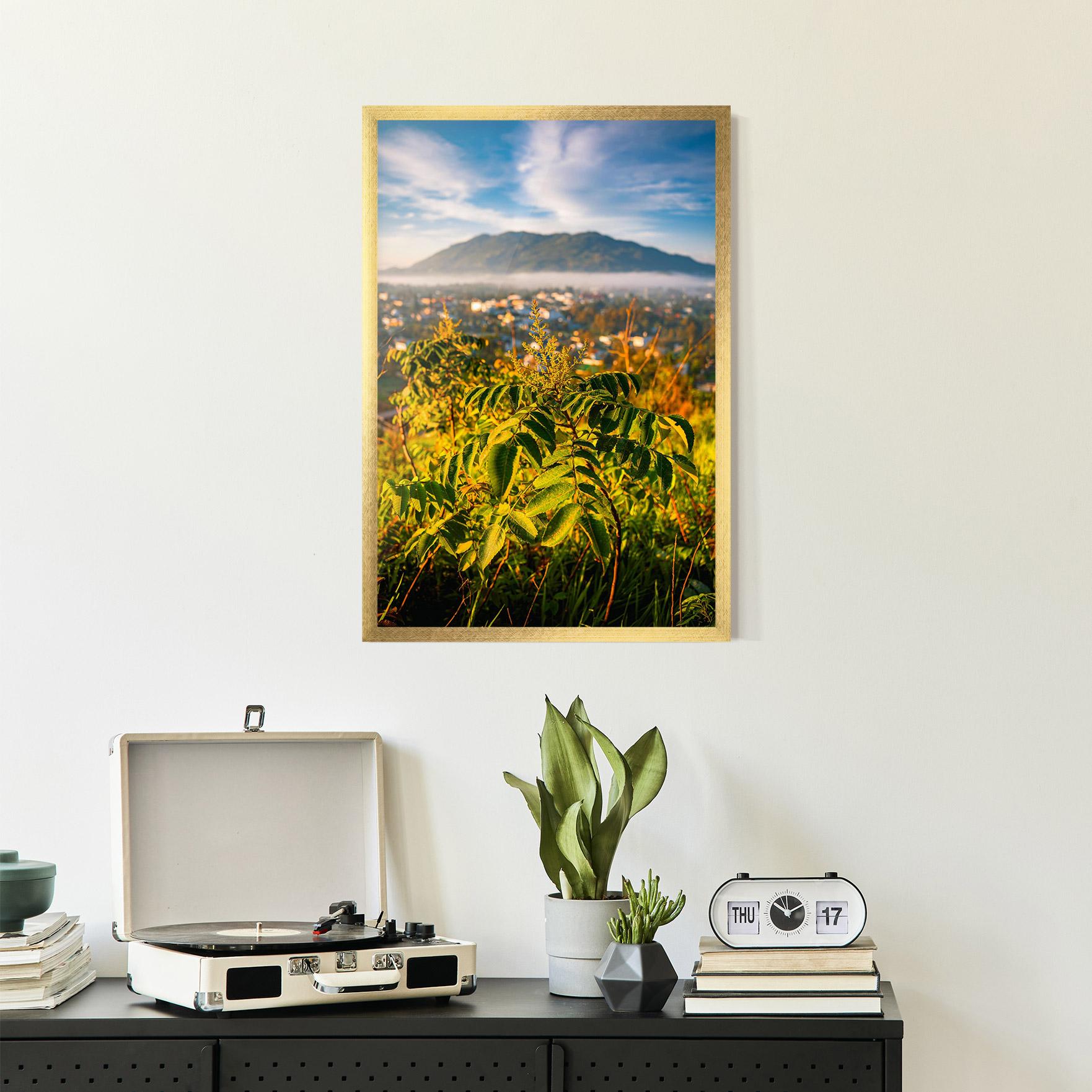 Рамкиран постер Summer Leaves mockup 2