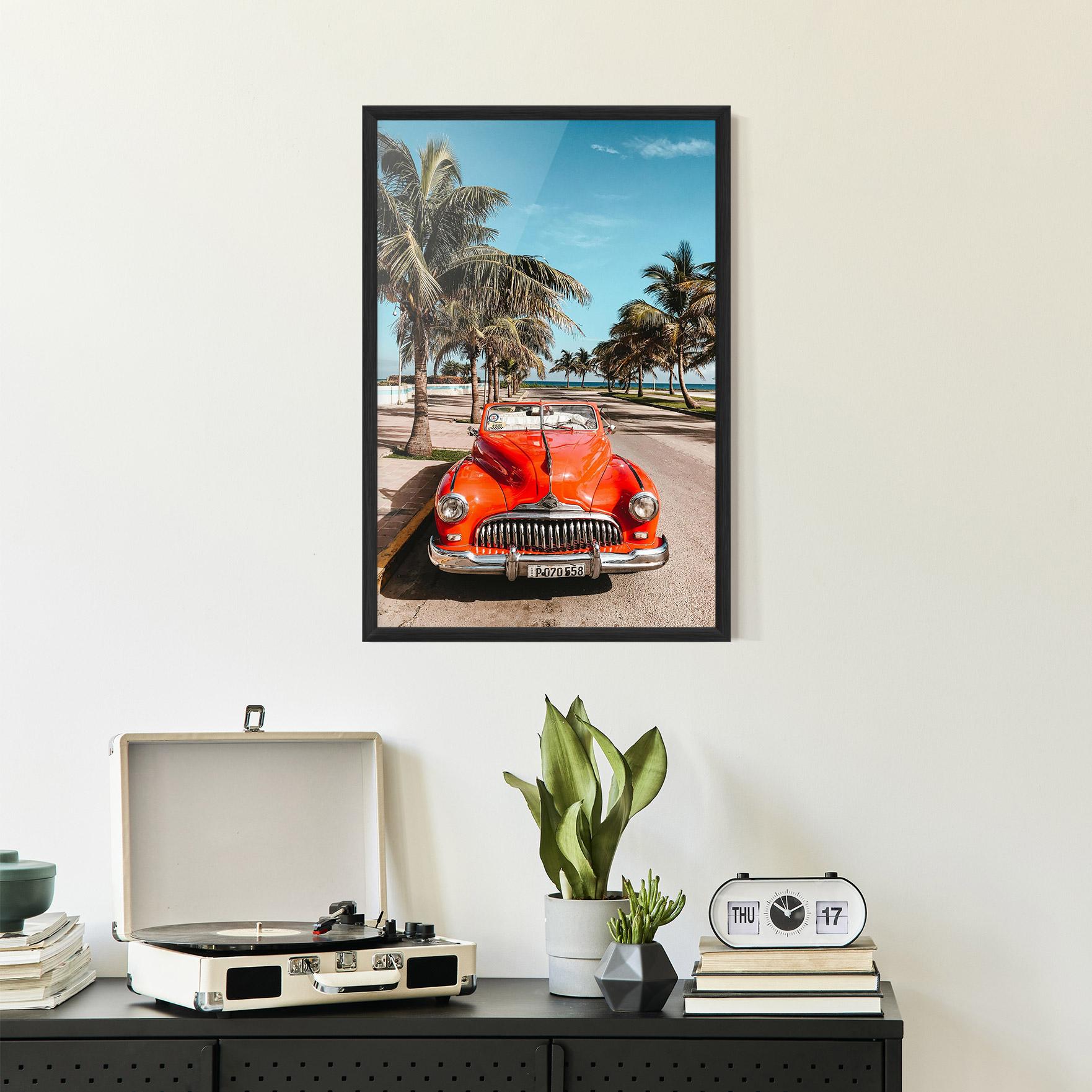 Рамкиран постер Red Summer Car mockup 2