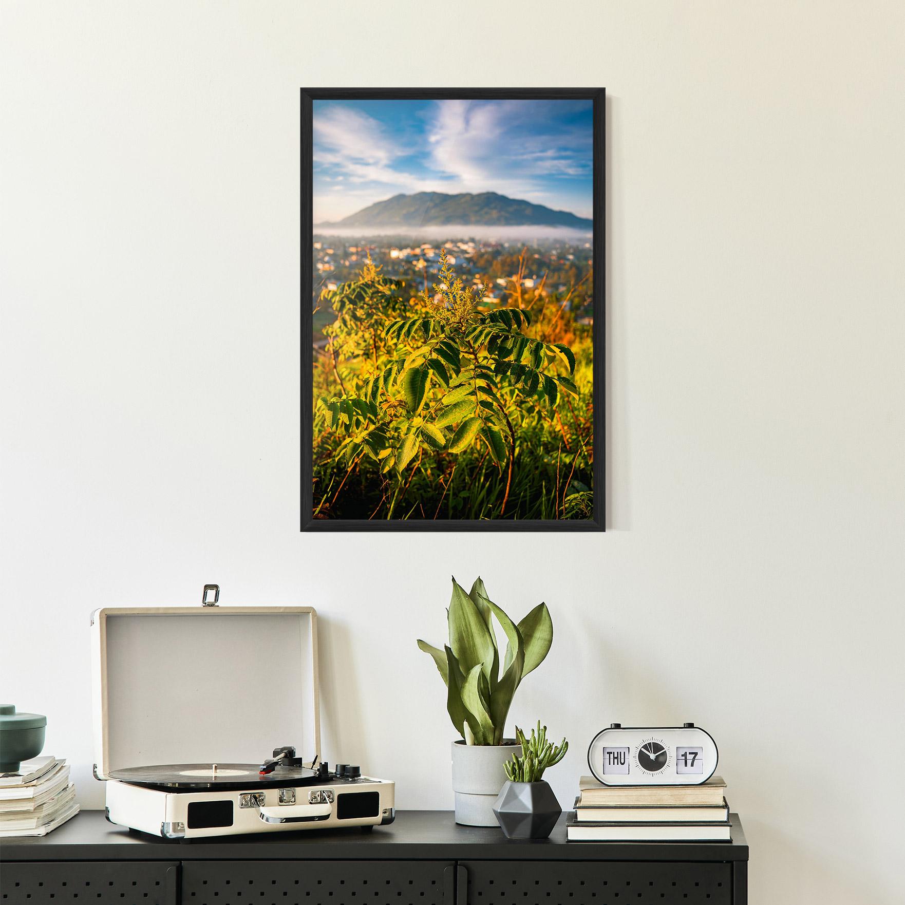 Рамкиран постер Summer Leaves mockup 2