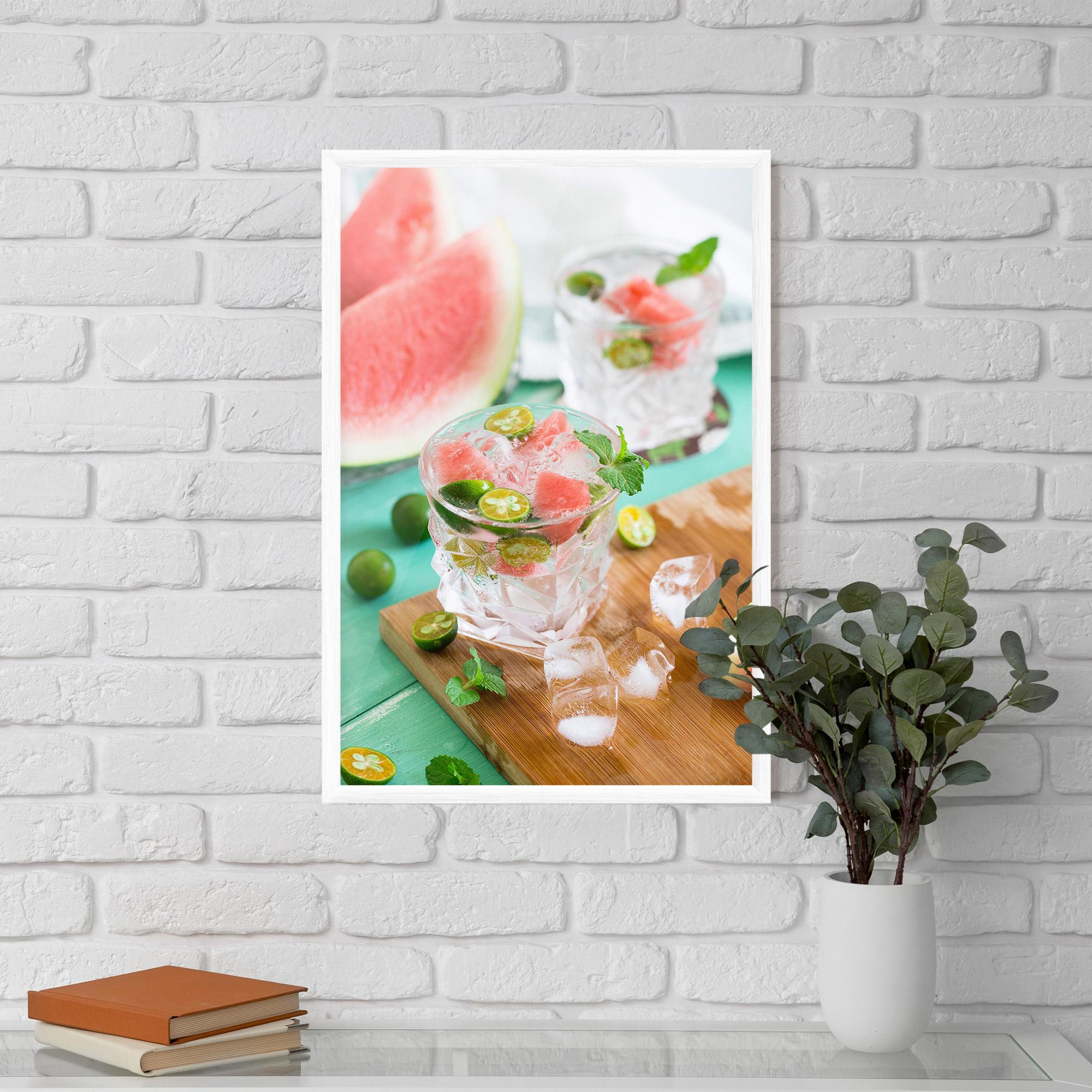 Рамкиран постер Summer Drink mockup 5