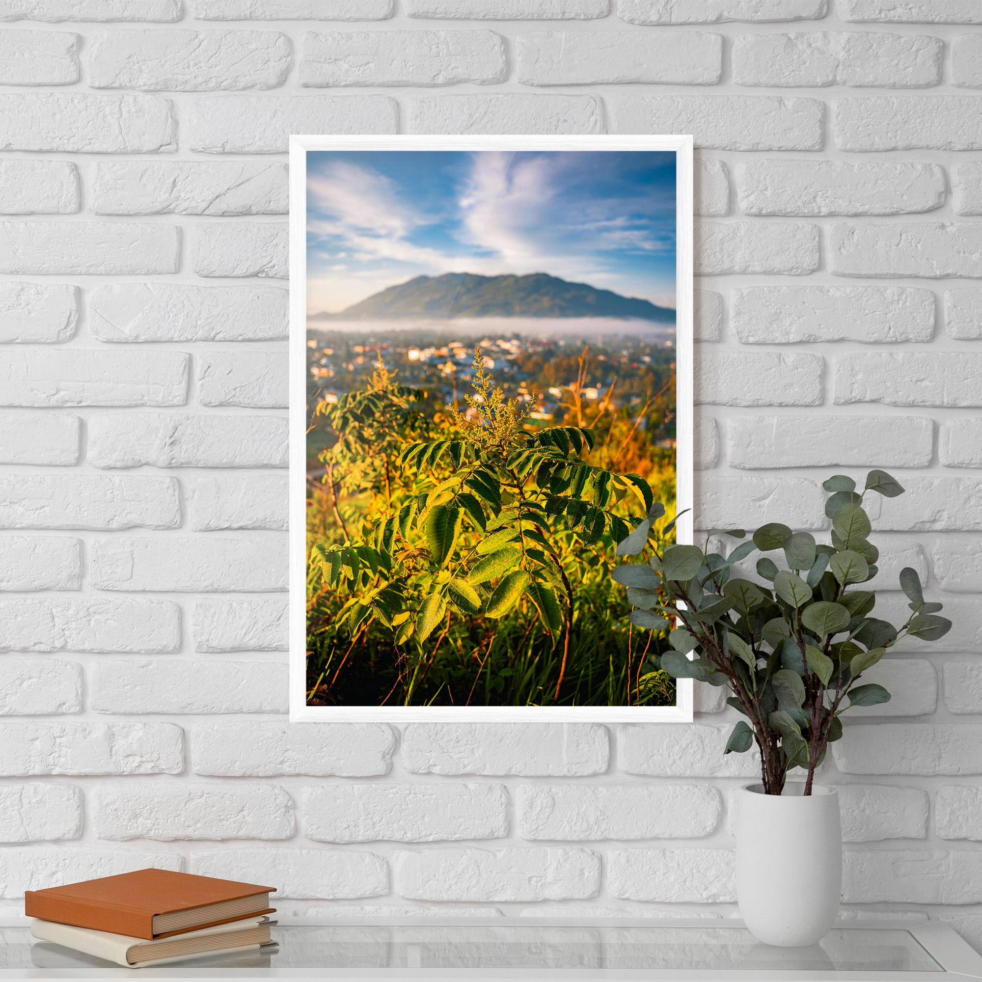 Рамкиран постер Summer Leaves mockup 5