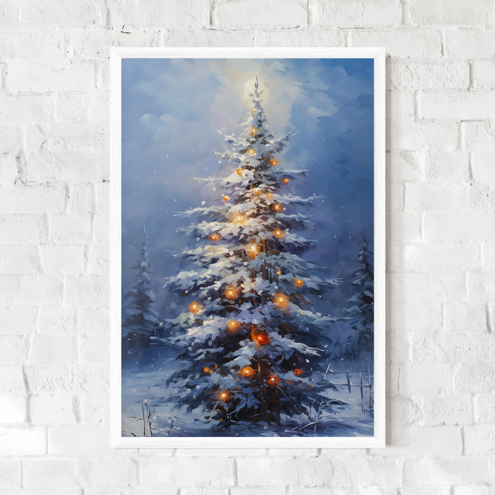 Рамкиран постер Tall Slender Tree mockup 0