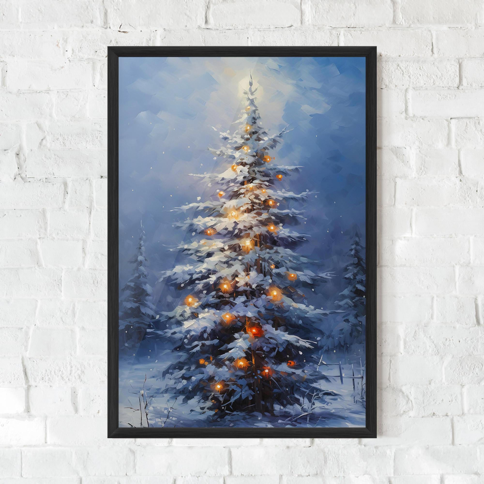 Рамкиран постер Tall Slender Tree mockup 0