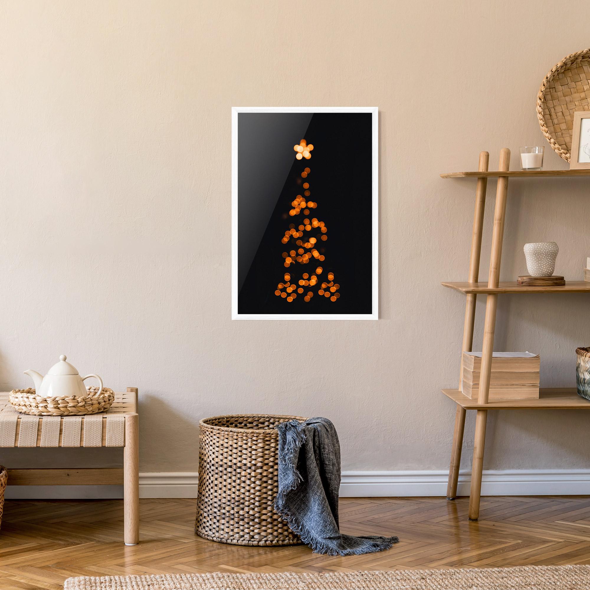 Рамкиран постер Christmas Lights mockup 9